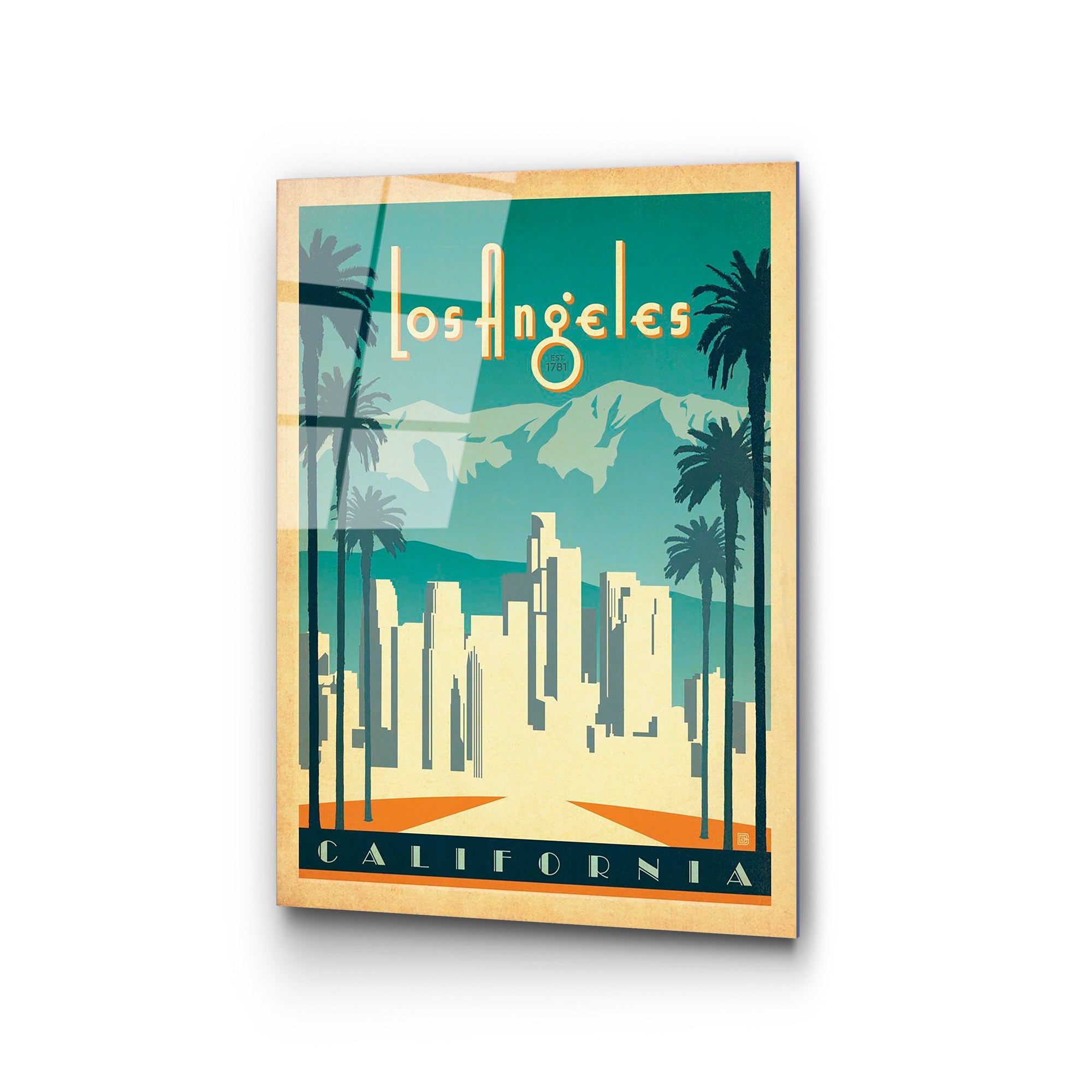 Quadro Decorativo 100% Vidro Temperado UV-1000 (30 x 45 cm) Multicolor, 4 mm