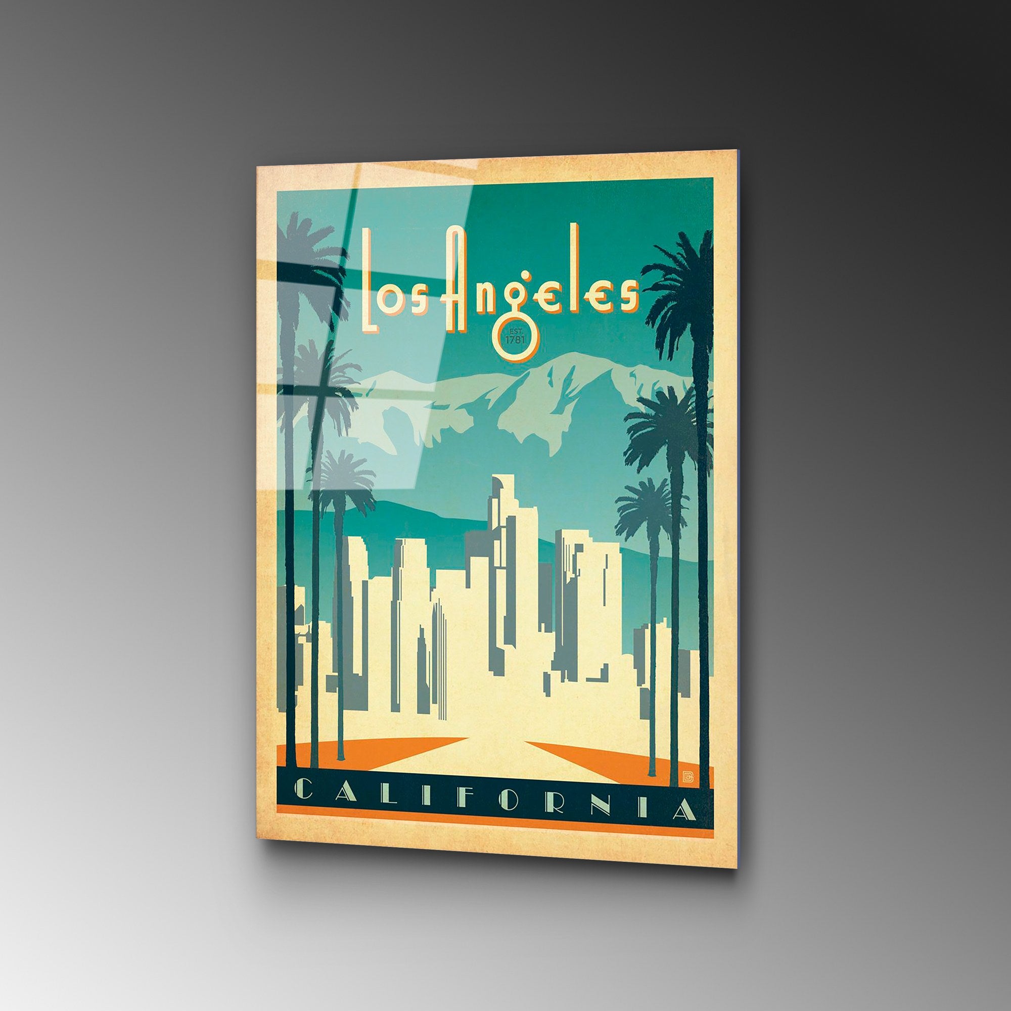 Quadro Decorativo 100% Vidro Temperado UV-1000 (30 x 45 cm) Multicolor, 4 mm