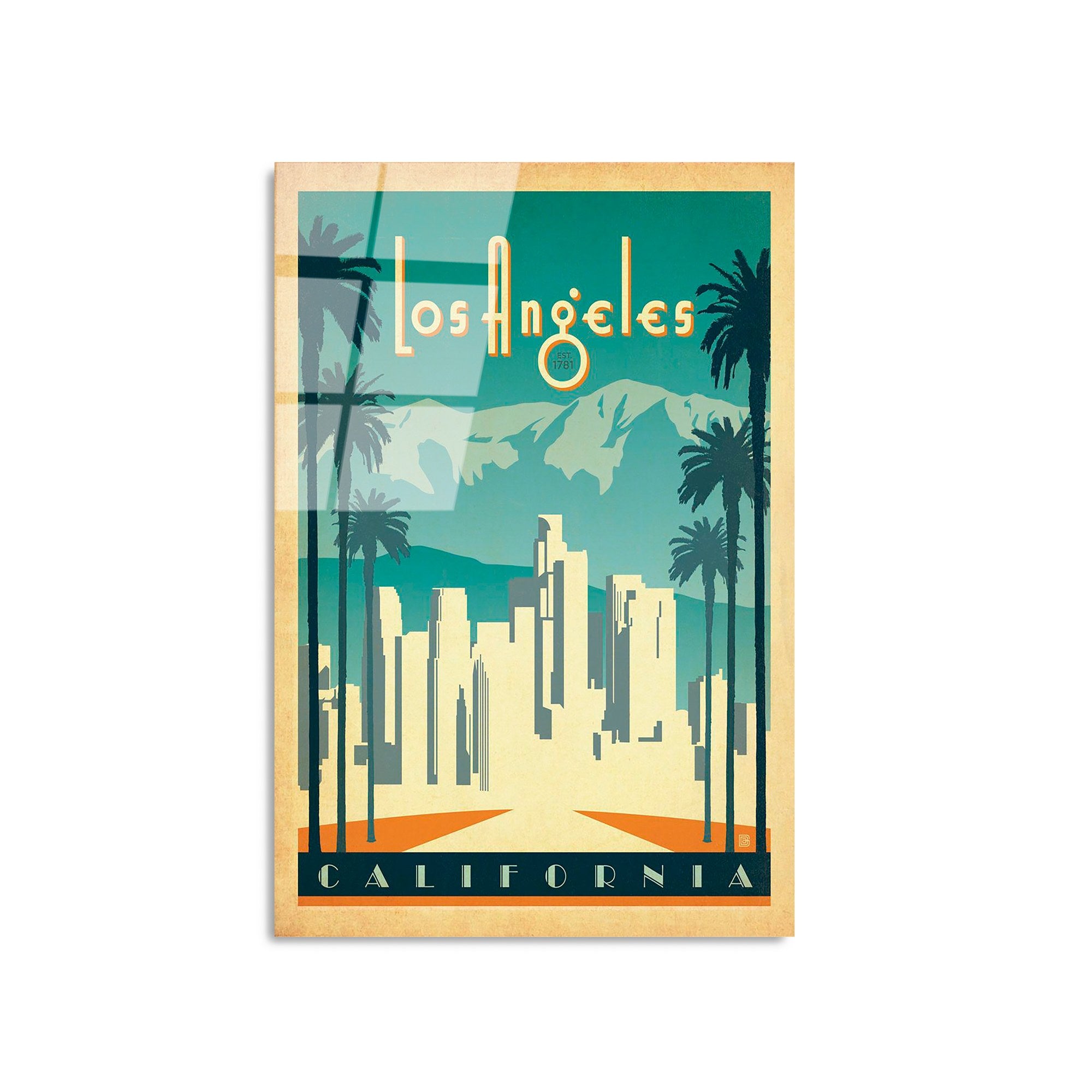 Quadro Decorativo 100% Vidro Temperado UV-1000 (30 x 45 cm) Multicolor, 4 mm