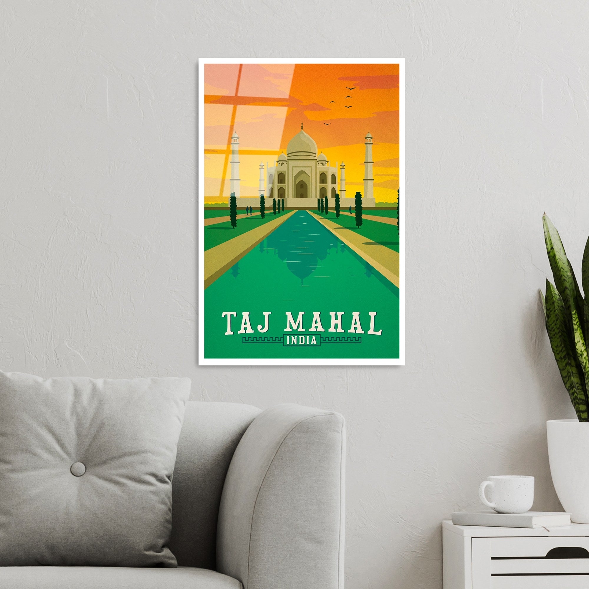 Quadro Decorativo em Vidro Temperado UV-1001 (30 x 45 cm), Multicolor, 100% Vidro 4 mm