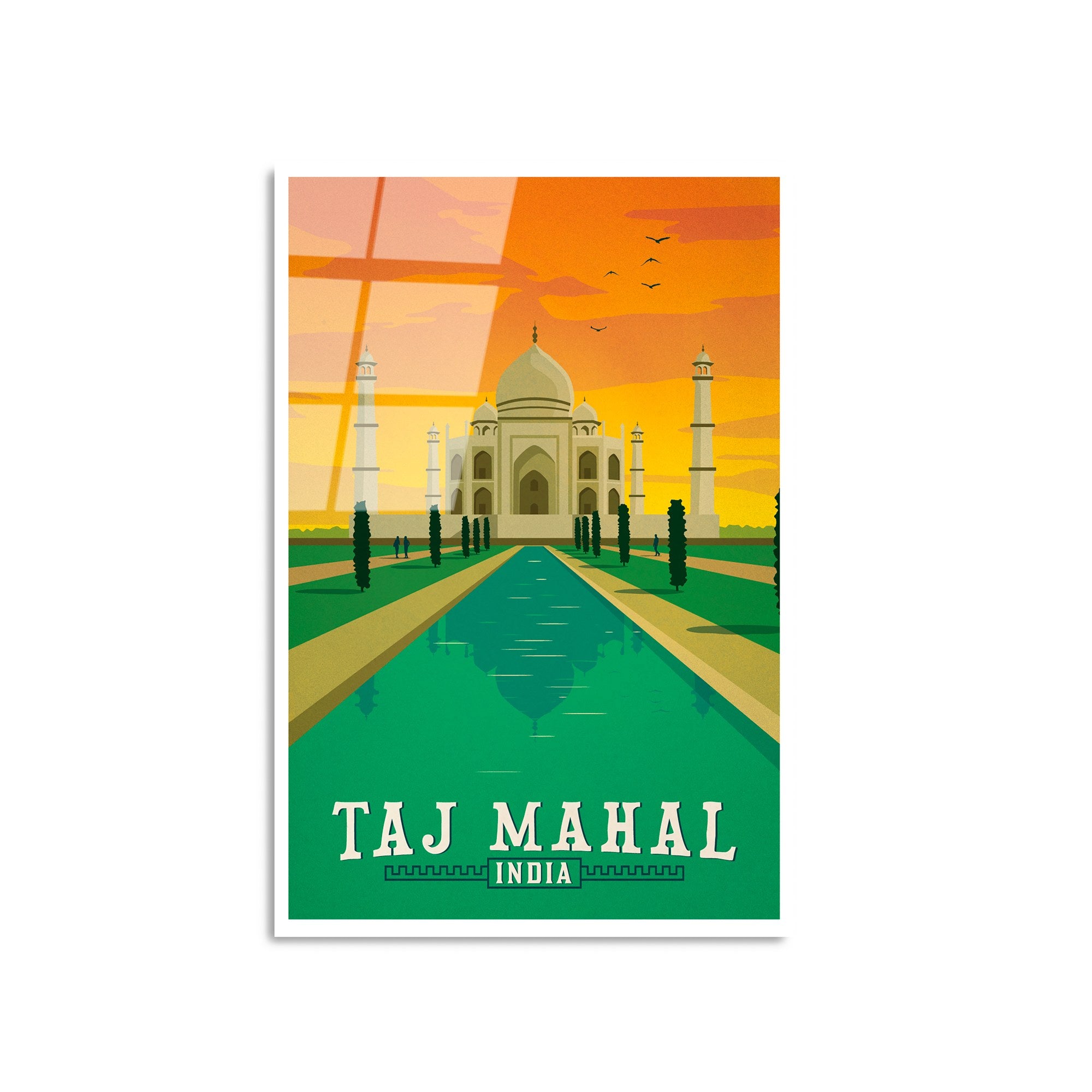 Quadro Decorativo em Vidro Temperado UV-1001 (30 x 45 cm), Multicolor, 100% Vidro 4 mm