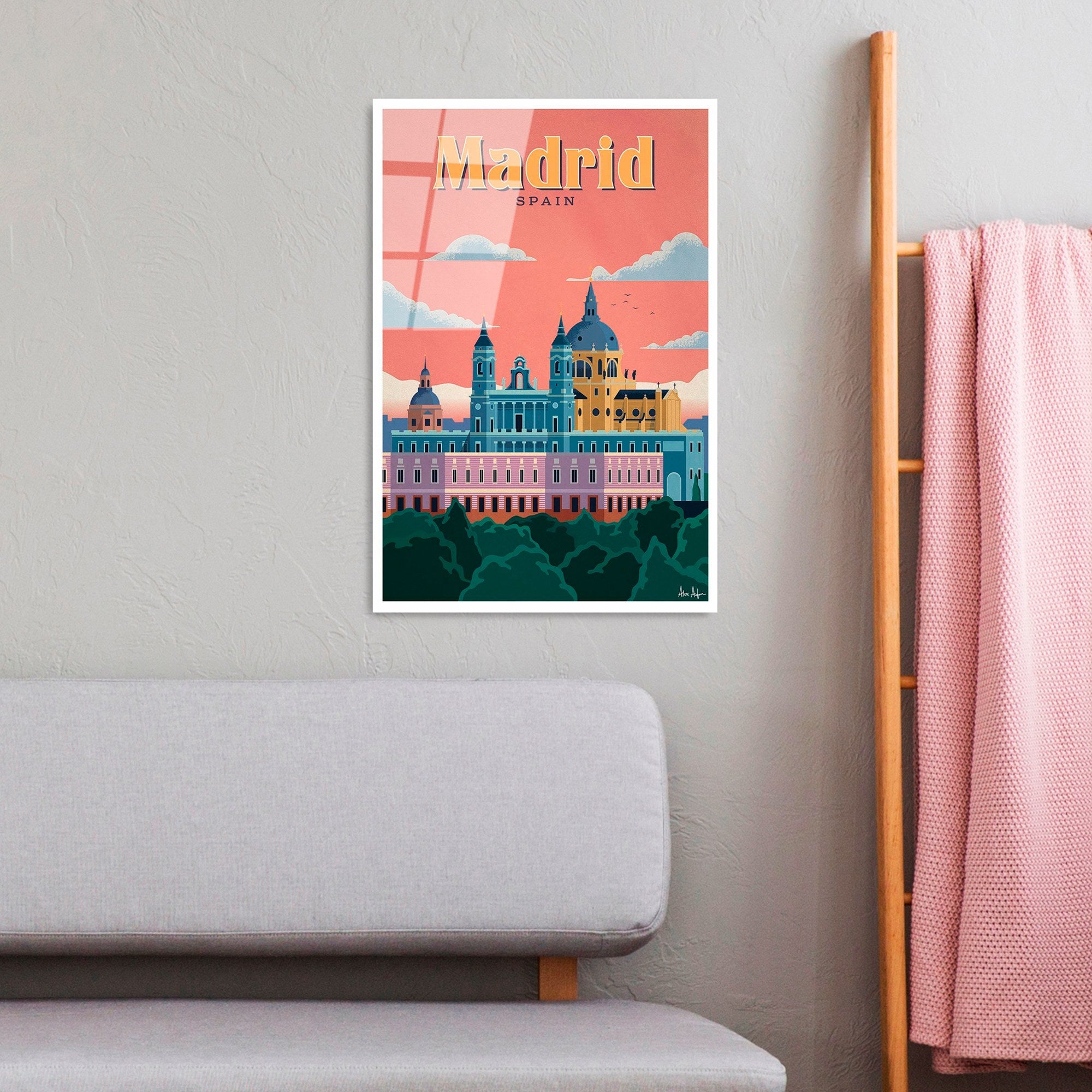 Quadro Decorativo em Vidro Temperado UV-1002, 30x45 cm, Multicor (4 mm)