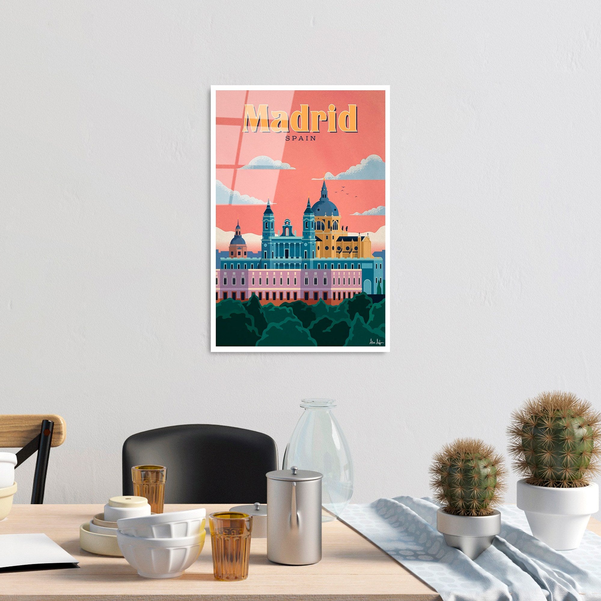 Quadro Decorativo em Vidro Temperado UV-1002, 30x45 cm, Multicor (4 mm)