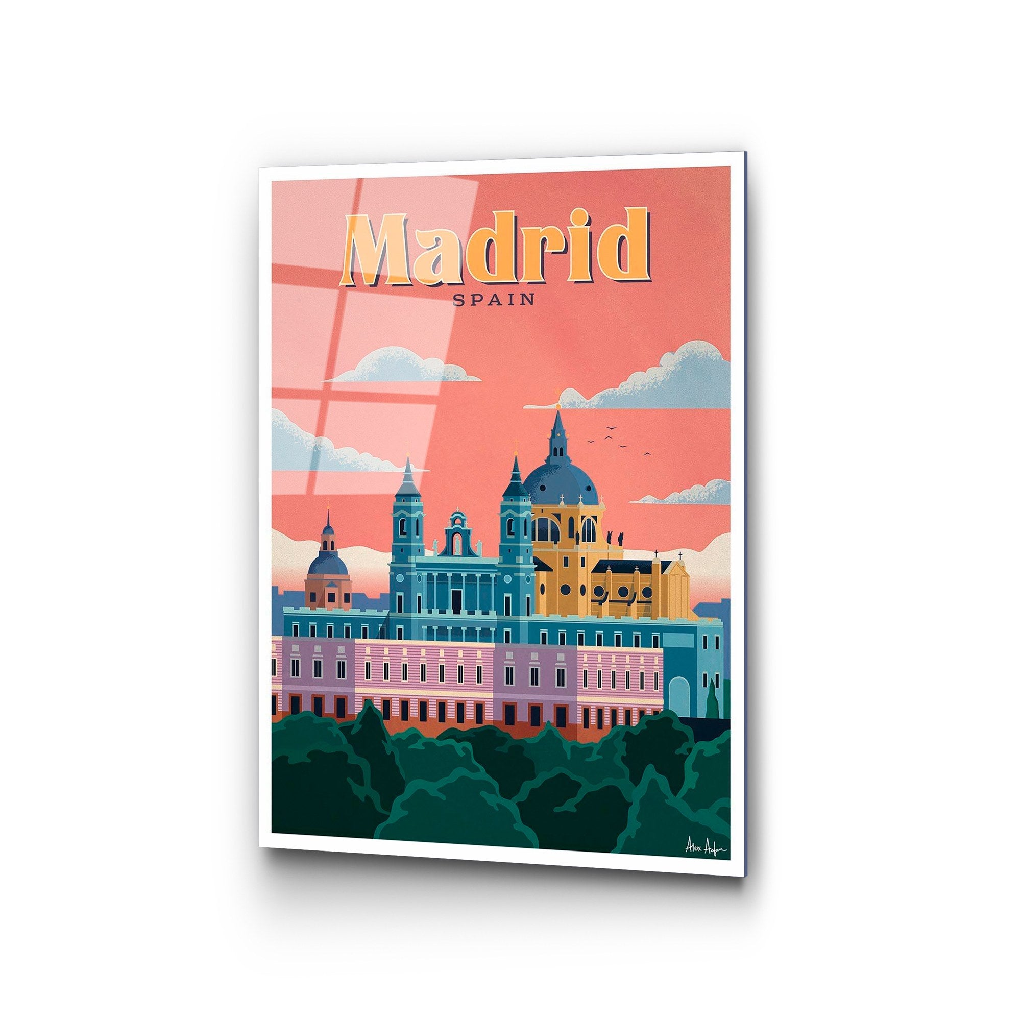 Quadro Decorativo em Vidro Temperado UV-1002, 30x45 cm, Multicor (4 mm)