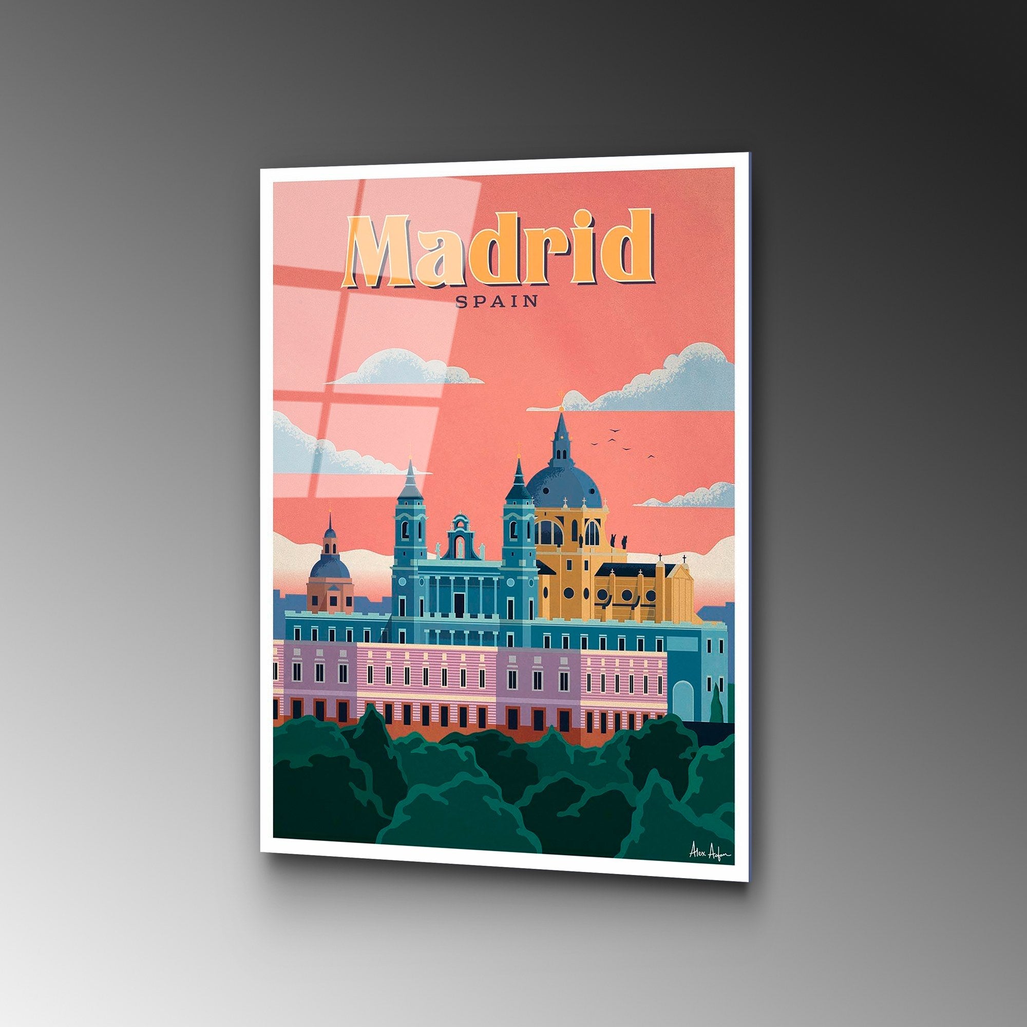 Quadro Decorativo em Vidro Temperado UV-1002, 30x45 cm, Multicor (4 mm)