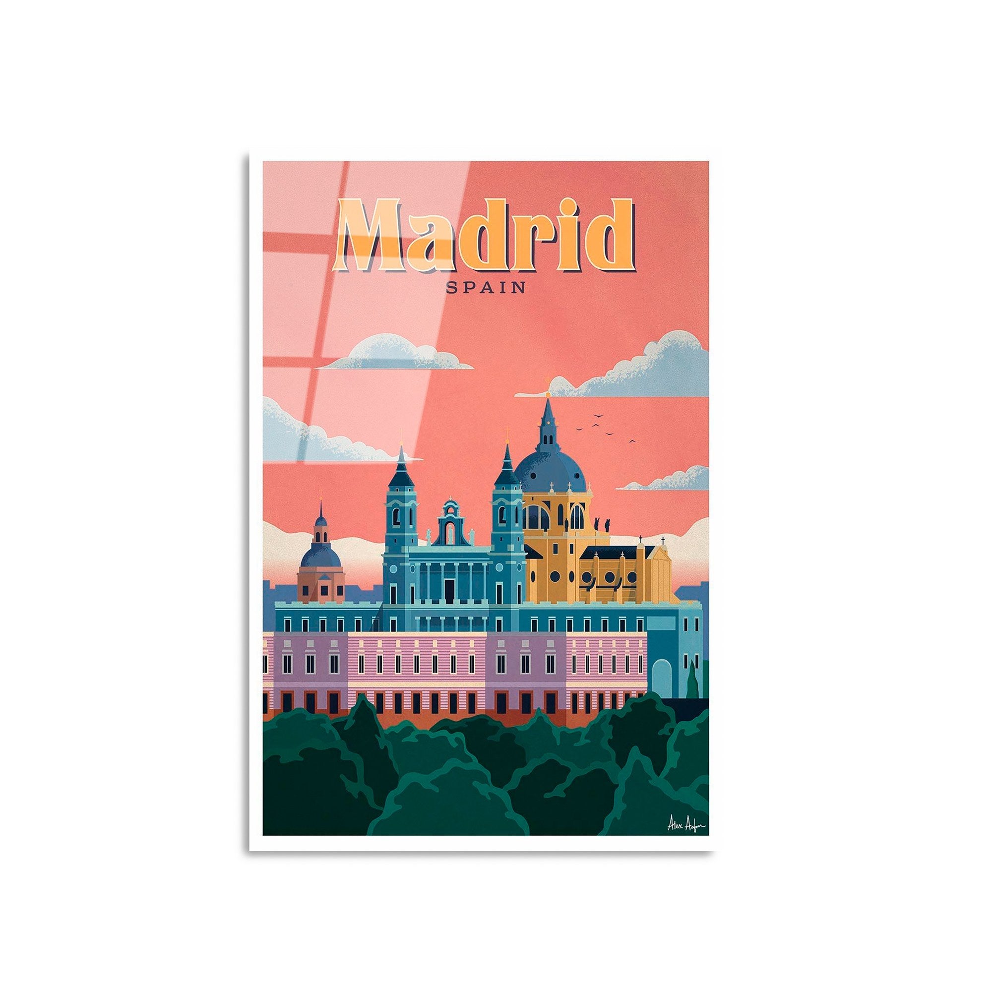 Quadro Decorativo em Vidro Temperado UV-1002, 30x45 cm, Multicor (4 mm)