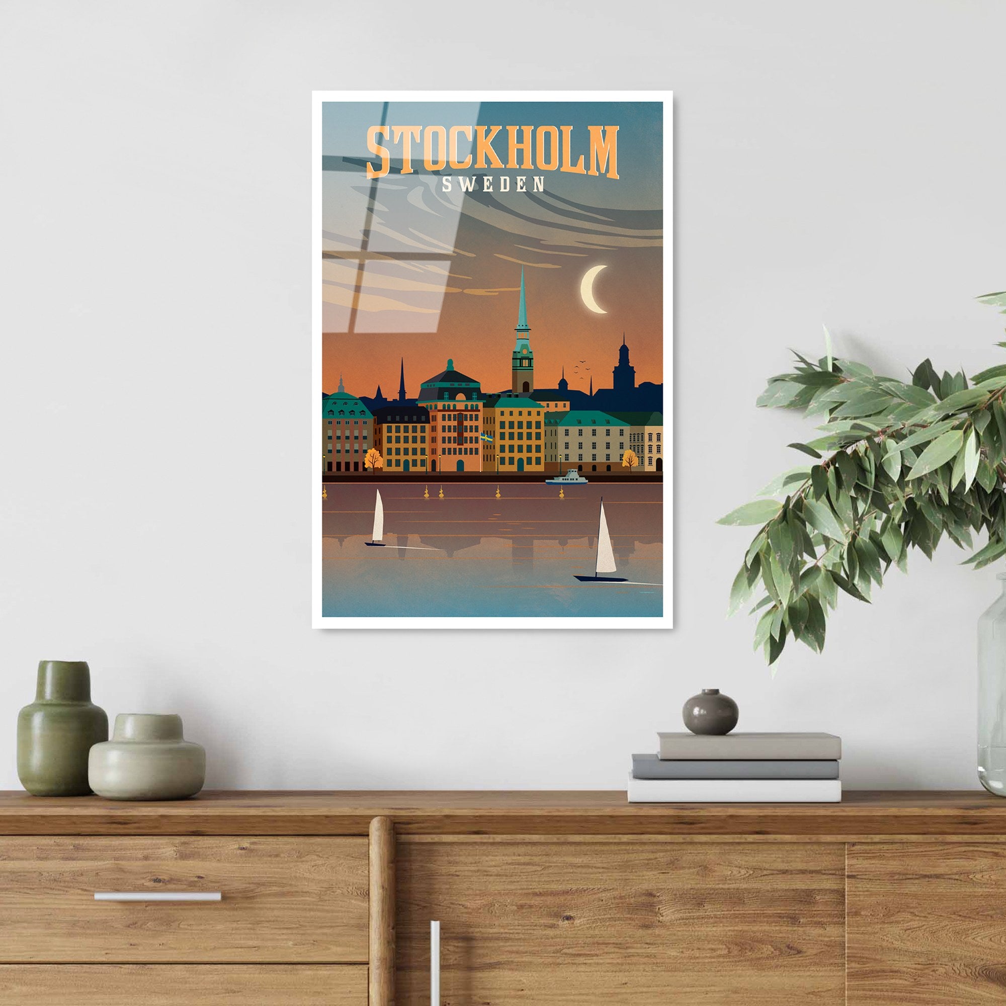 Quadro Decorativo em Vidro Temperado UV-1003 (30x45 cm), Multicolor – 100% Vidro 4 mm