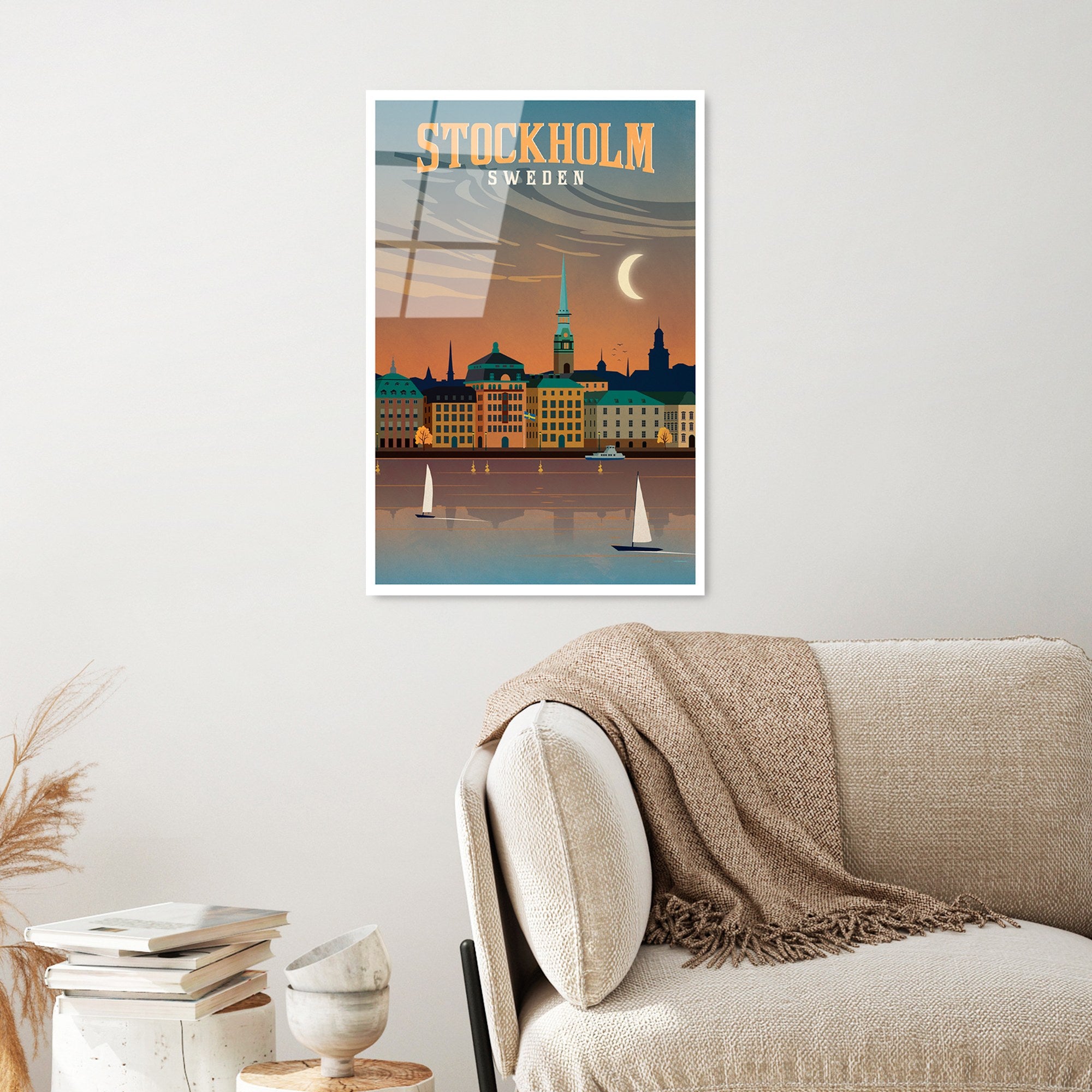 Quadro Decorativo em Vidro Temperado UV-1003 (30x45 cm), Multicolor – 100% Vidro 4 mm