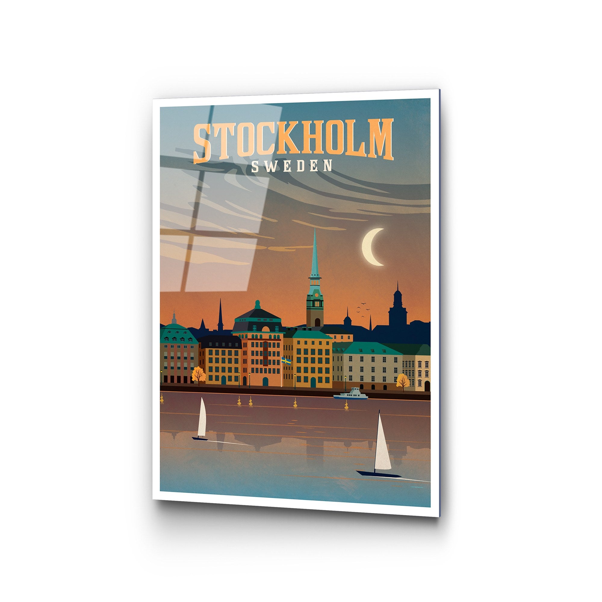 Quadro Decorativo em Vidro Temperado UV-1003 (30x45 cm), Multicolor – 100% Vidro 4 mm