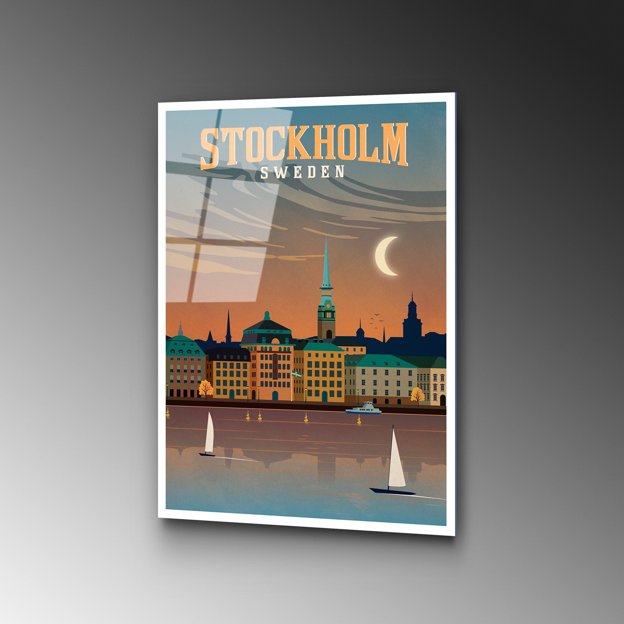 Quadro Decorativo em Vidro Temperado UV-1003 (30x45 cm), Multicolor – 100% Vidro 4 mm