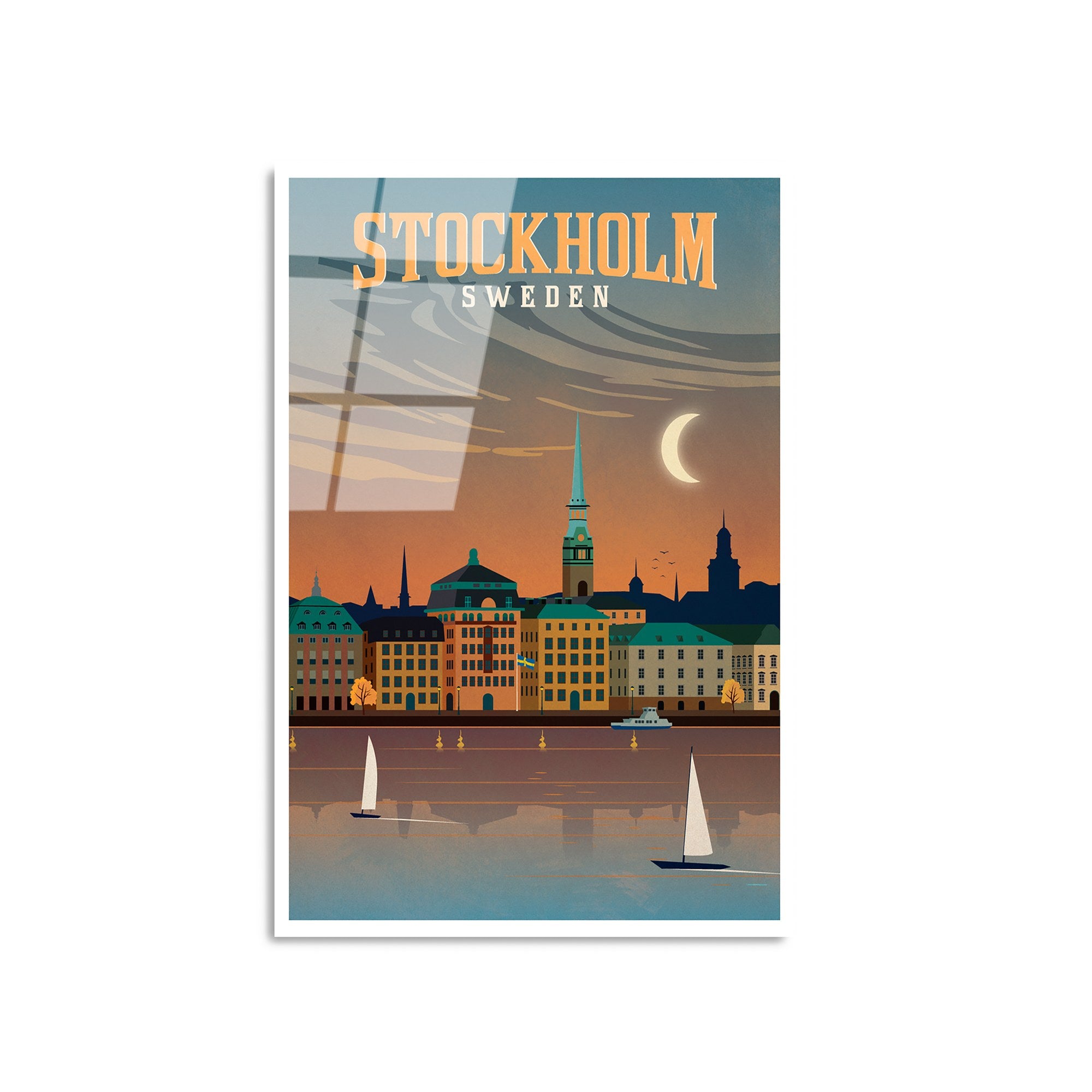 Quadro Decorativo em Vidro Temperado UV-1003 (30x45 cm), Multicolor – 100% Vidro 4 mm