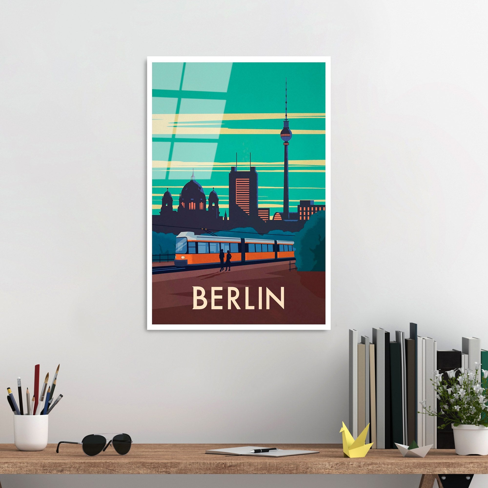 Quadro Decorativo em Vidro Temperado 4 mm (30 x 45 cm) Multicolor | UV-1004