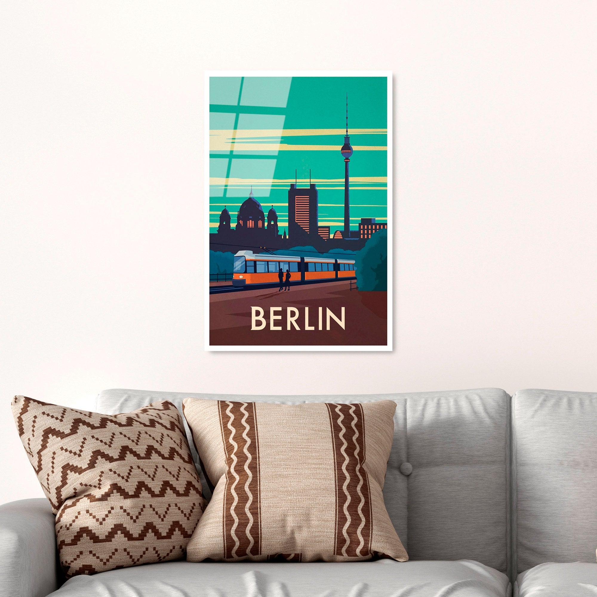 Quadro Decorativo em Vidro Temperado 4 mm (30 x 45 cm) Multicolor | UV-1004