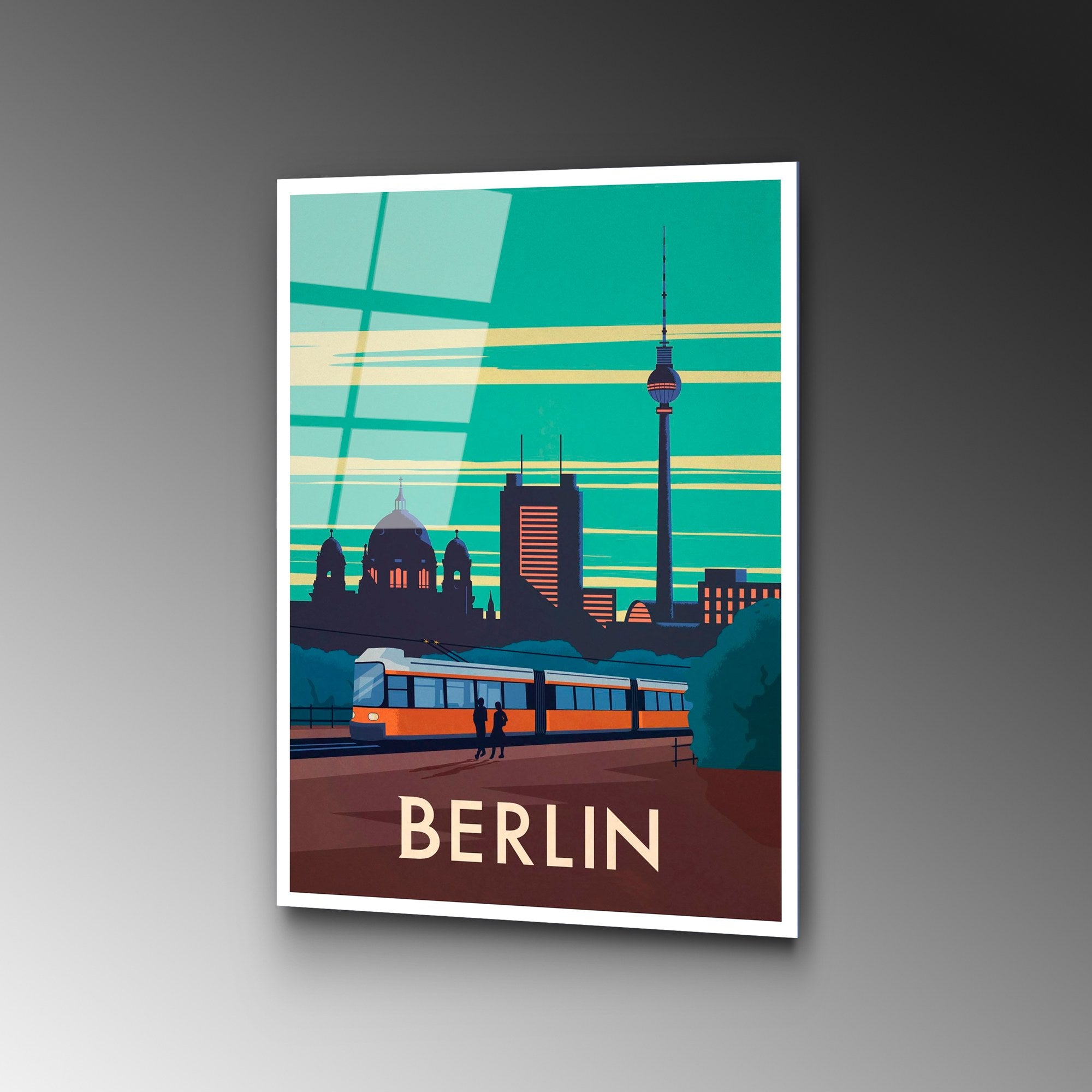 Quadro Decorativo em Vidro Temperado 4 mm (30 x 45 cm) Multicolor | UV-1004