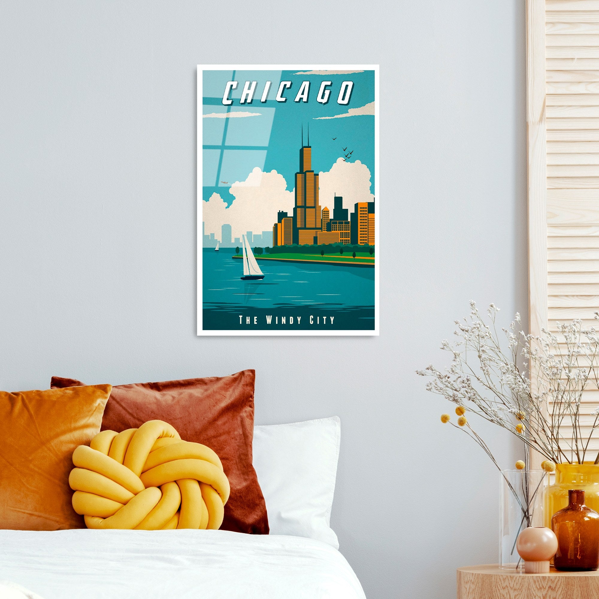 Quadro Decorativo em Vidro Temperado UV-1006 (30 x 45 cm) – Multicolor, 4 mm