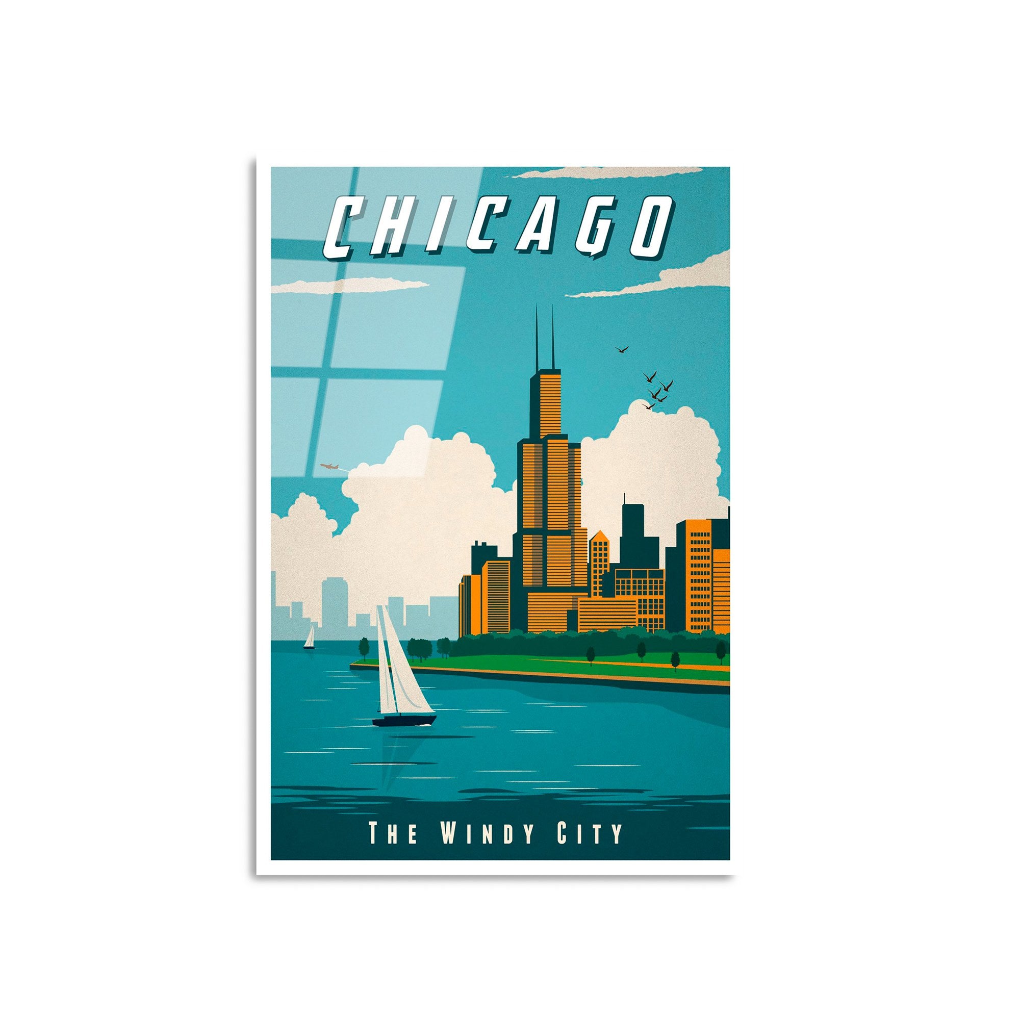 Quadro Decorativo em Vidro Temperado UV-1006 (30 x 45 cm) – Multicolor, 4 mm