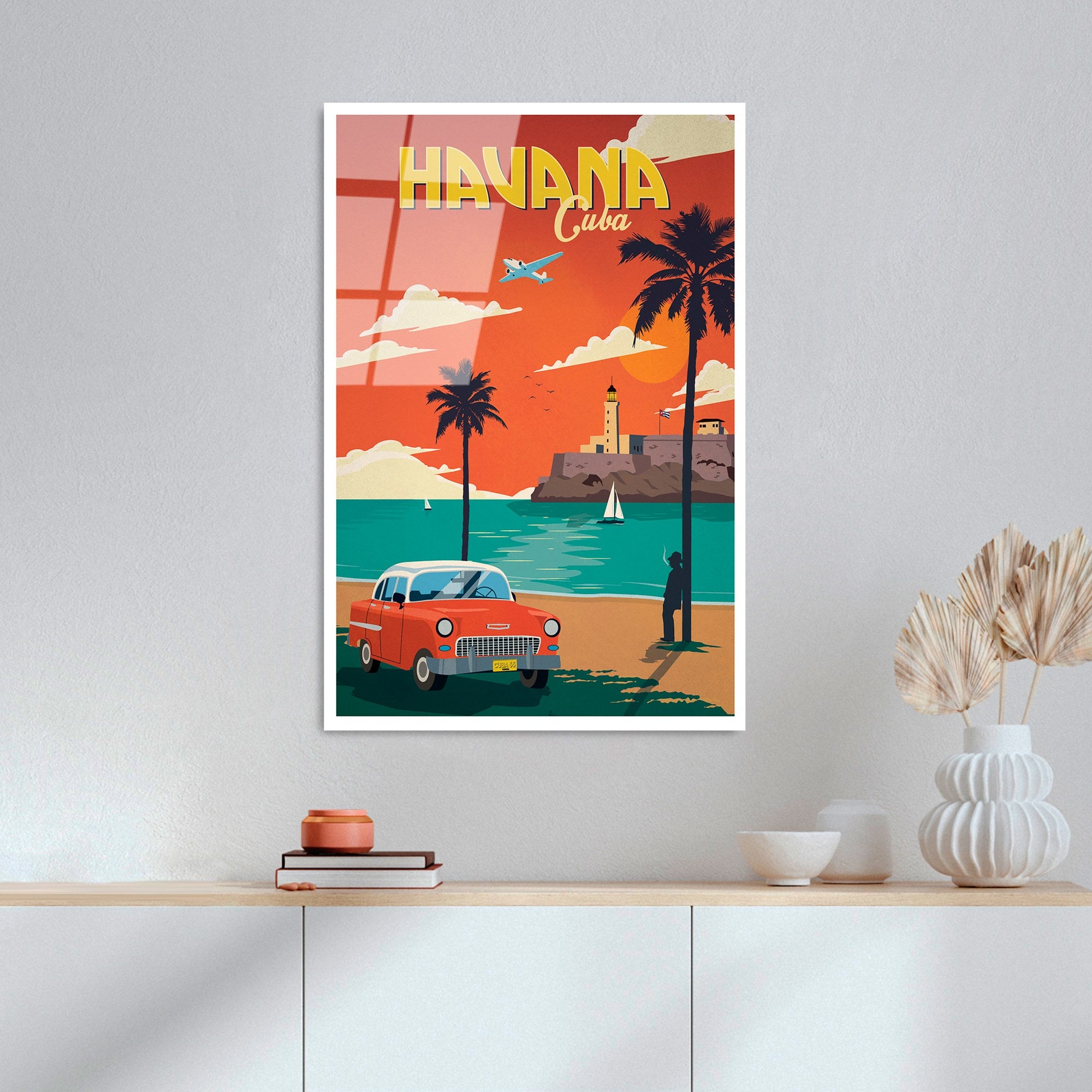 Quadro Decorativo em Vidro Temperado UV-1007 (30x45 cm) Multicolor – 100% Vidro 4 mm