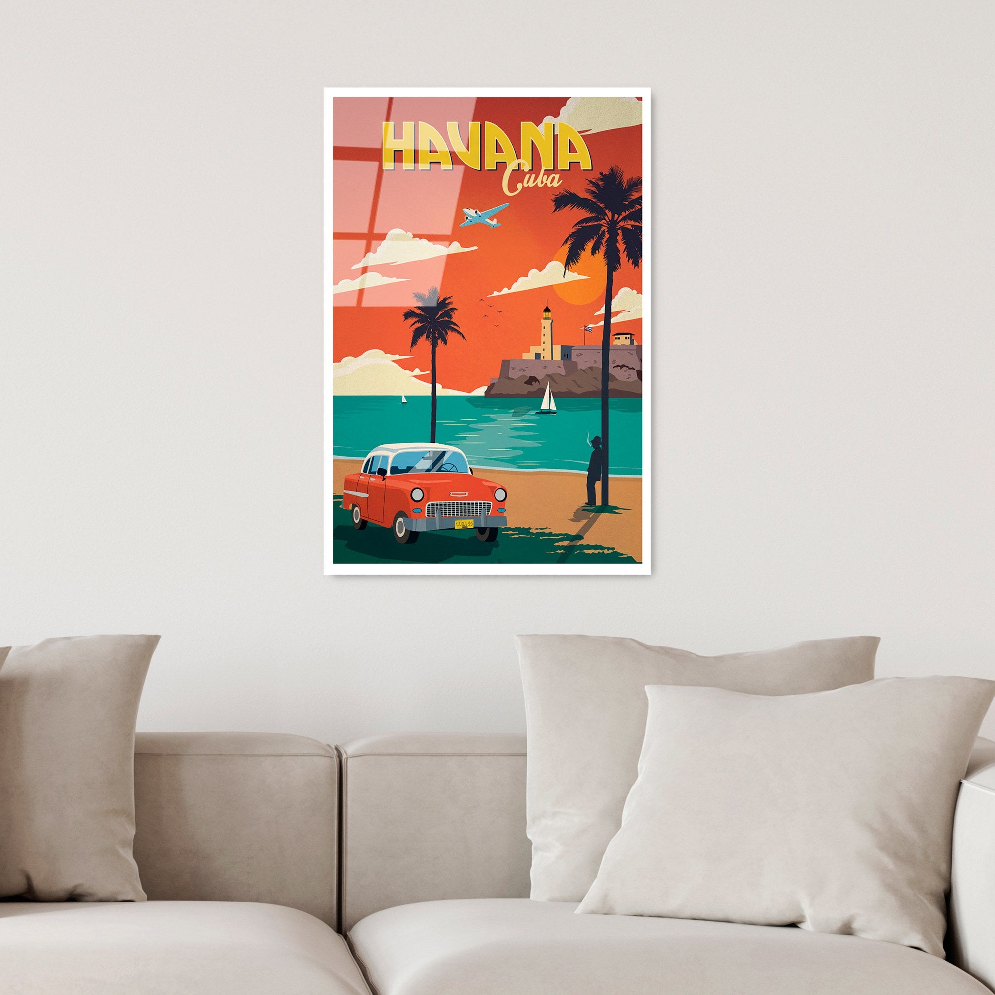 Quadro Decorativo em Vidro Temperado UV-1007 (30x45 cm) Multicolor – 100% Vidro 4 mm