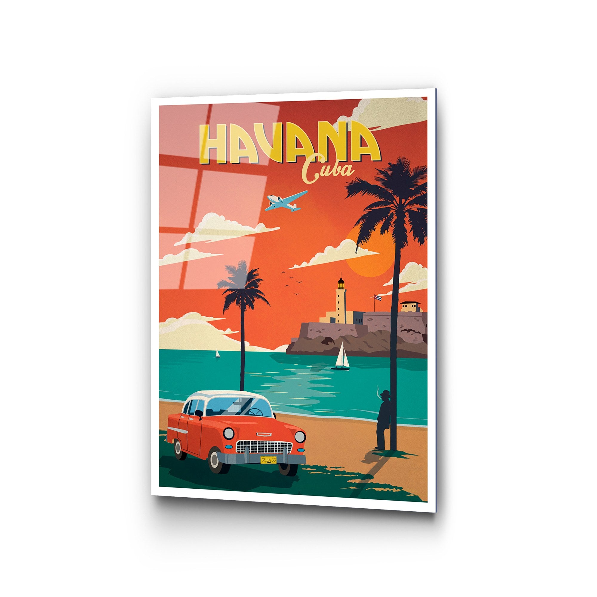 Quadro Decorativo em Vidro Temperado UV-1007 (30x45 cm) Multicolor – 100% Vidro 4 mm