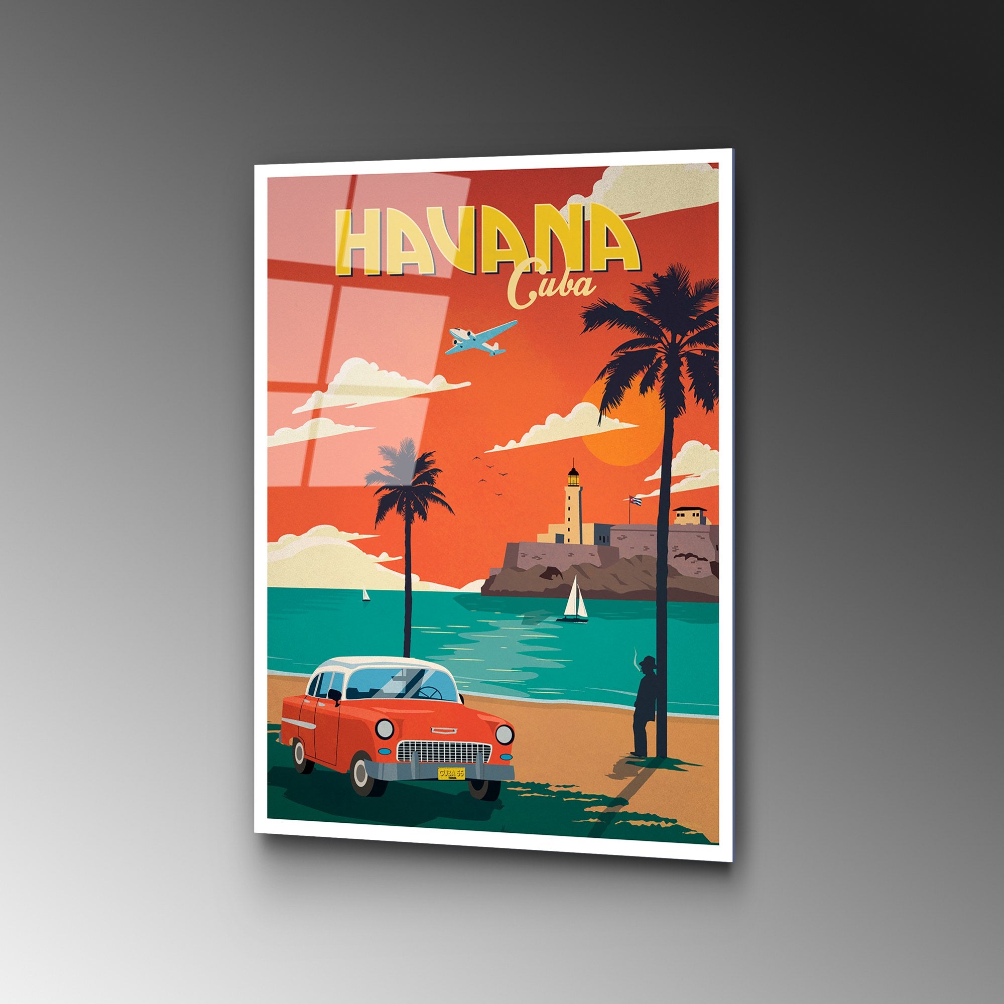 Quadro Decorativo em Vidro Temperado UV-1007 (30x45 cm) Multicolor – 100% Vidro 4 mm