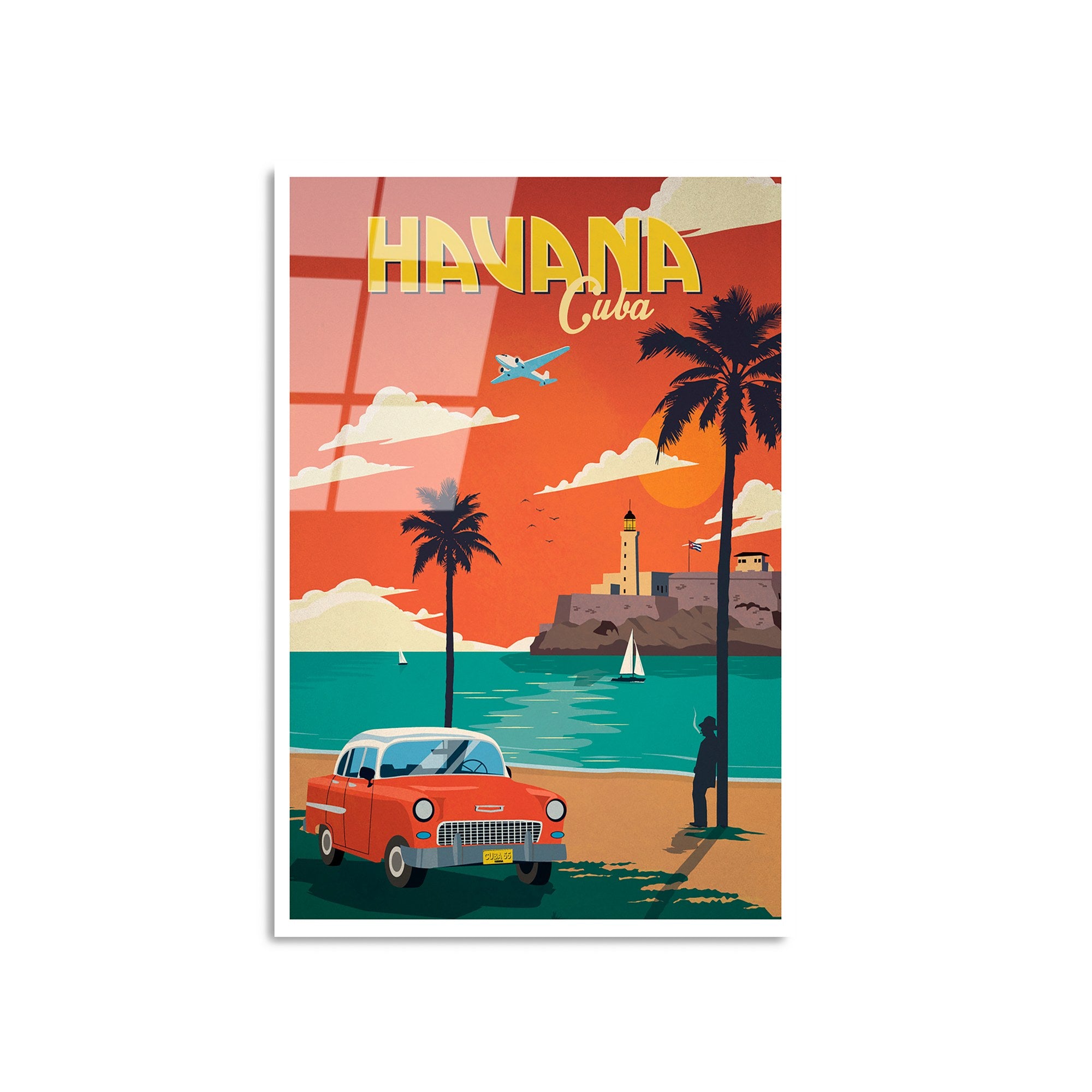 Quadro Decorativo em Vidro Temperado UV-1007 (30x45 cm) Multicolor – 100% Vidro 4 mm