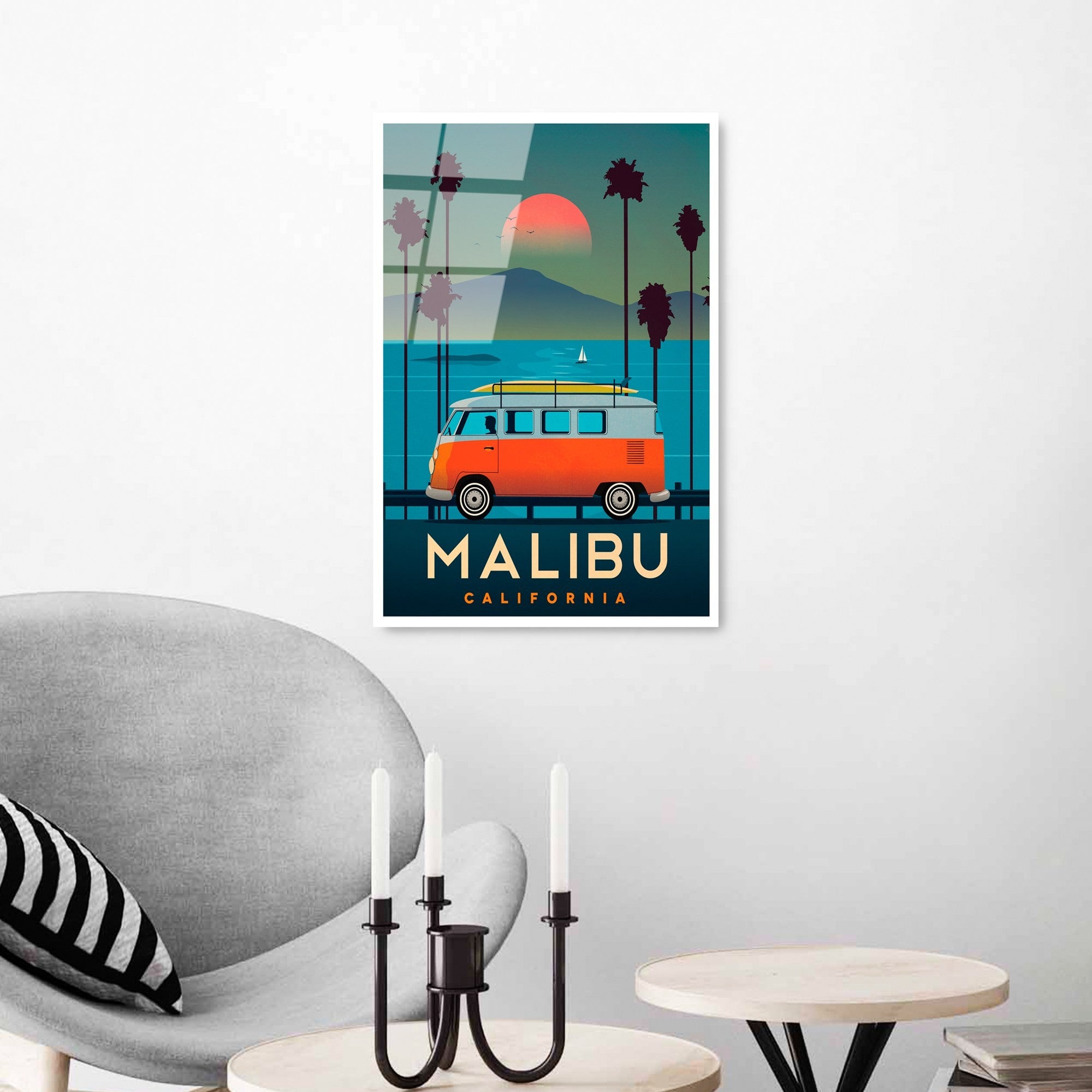 Quadro Decorativo em Vidro Temperado UV-1008, 30 x 45 cm (4 mm) – Multicolor