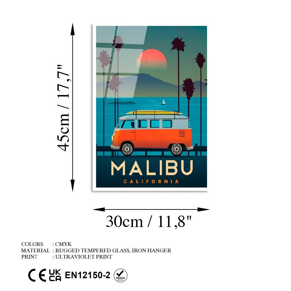 Quadro Decorativo em Vidro Temperado UV-1008, 30 x 45 cm (4 mm) – Multicolor