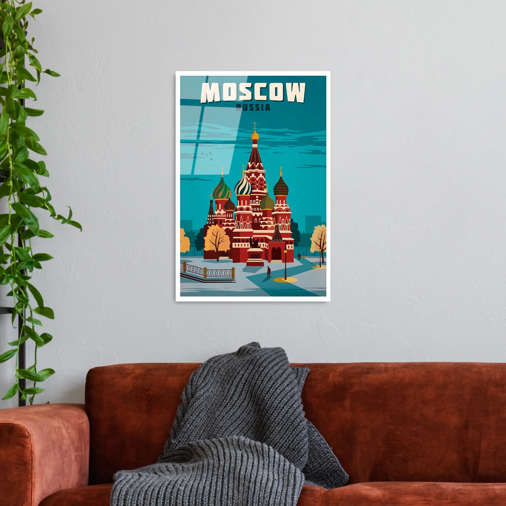 Quadro Decorativo em Vidro Temperado UV-1009, 30x45 cm, Multicolor, 4 mm