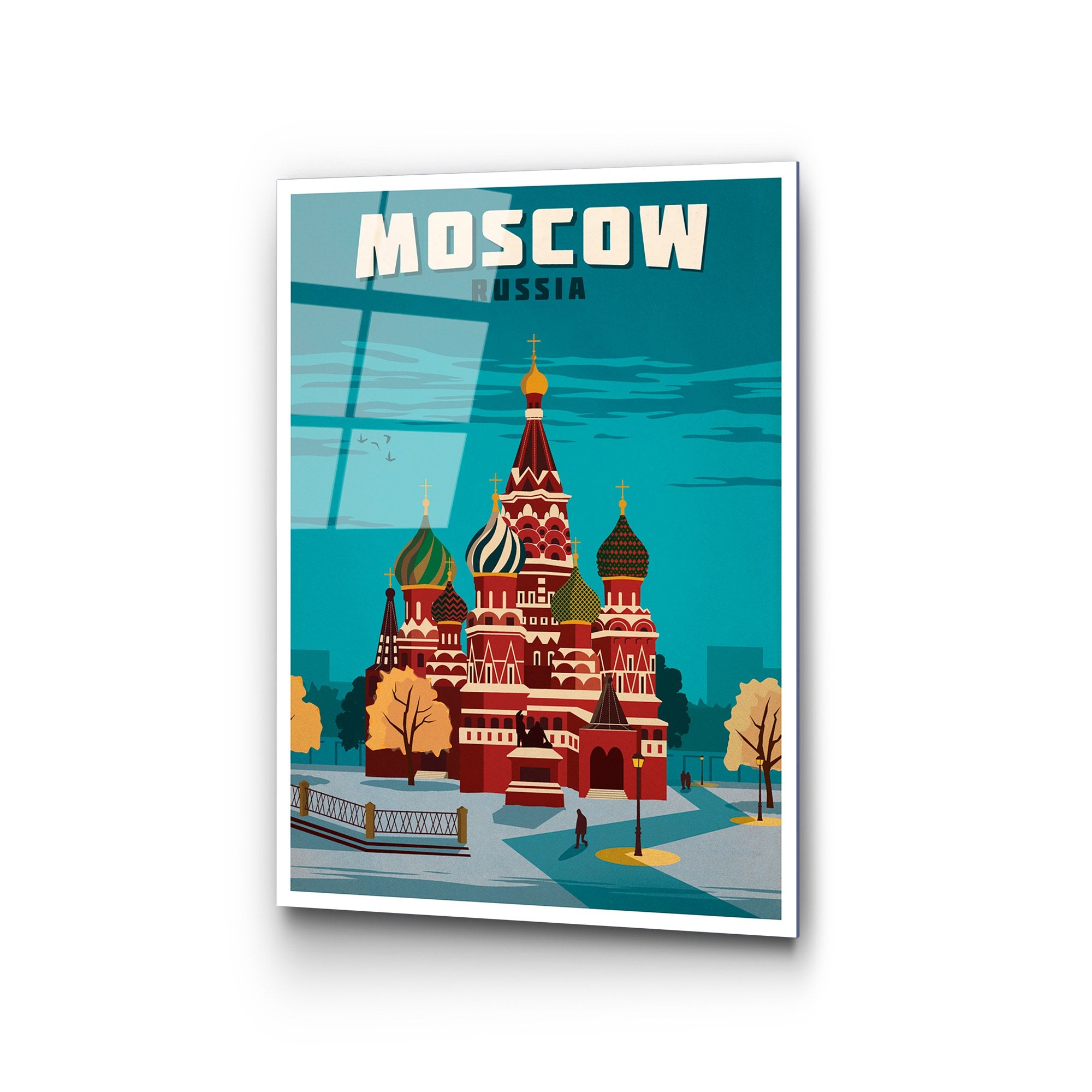 Quadro Decorativo em Vidro Temperado UV-1009, 30x45 cm, Multicolor, 4 mm