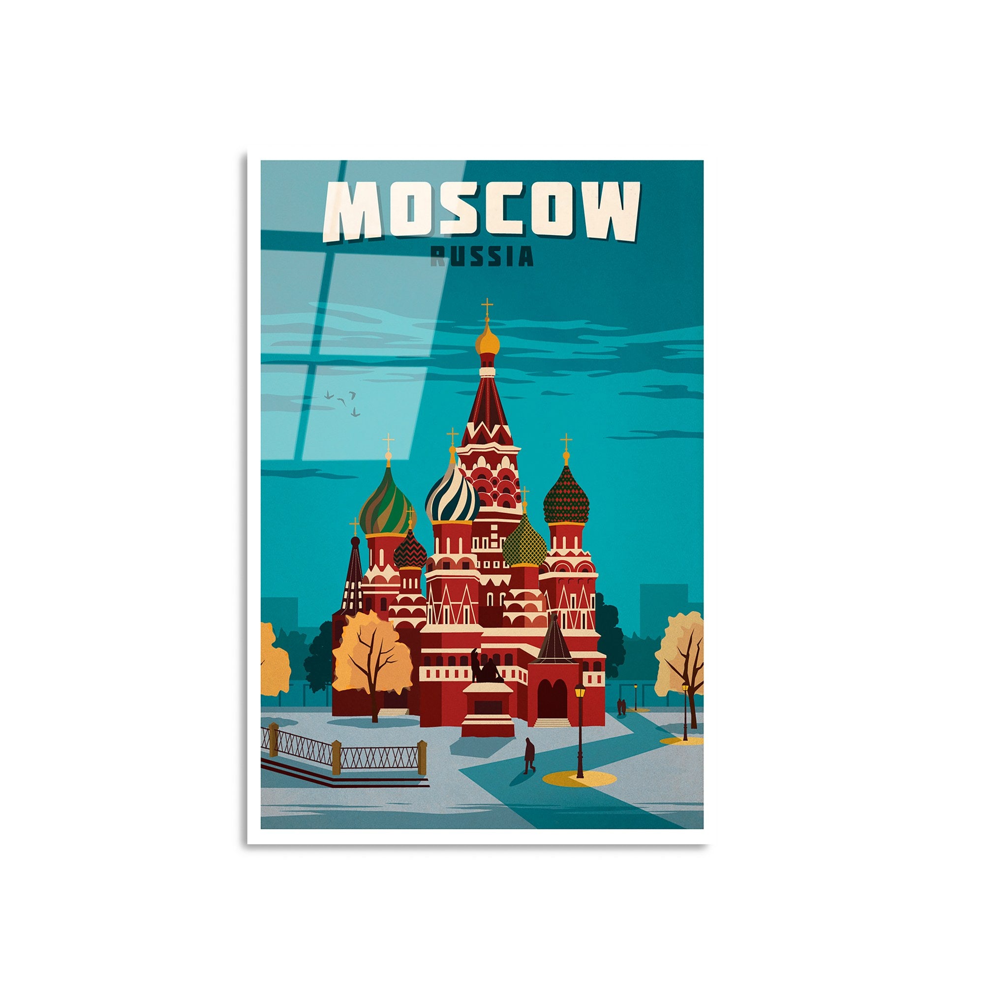 Quadro Decorativo em Vidro Temperado UV-1009, 30x45 cm, Multicolor, 4 mm