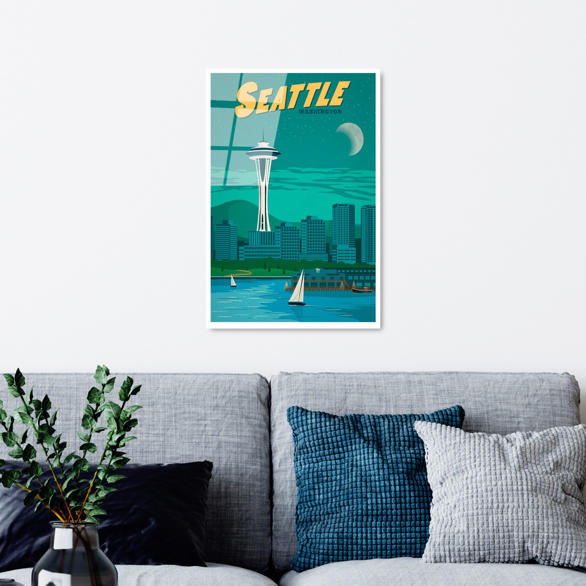 Quadro Decorativo em Vidro Temperado UV-1011, 30x45 cm, Multicolor, 4 mm