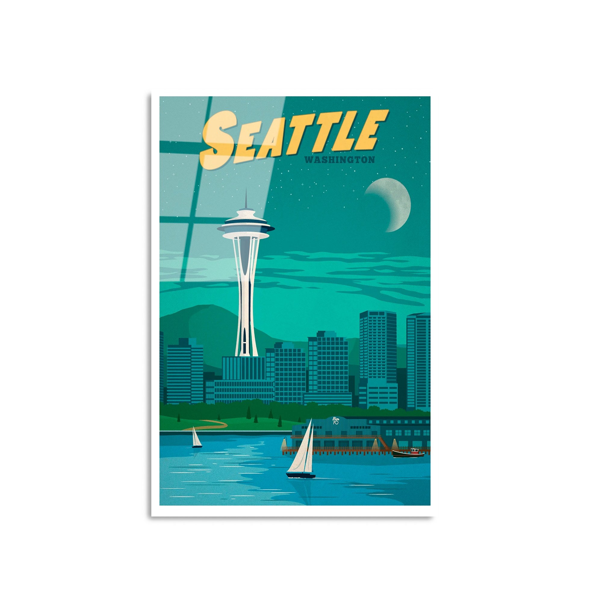 Quadro Decorativo em Vidro Temperado UV-1011, 30x45 cm, Multicolor, 4 mm