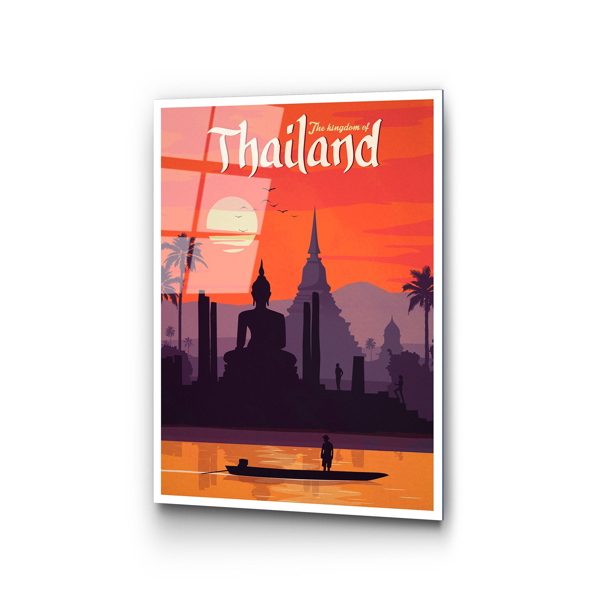 Quadro Decorativo em Vidro Temperado UV-1012, Multicolor, 30 x 45 cm (4 mm)