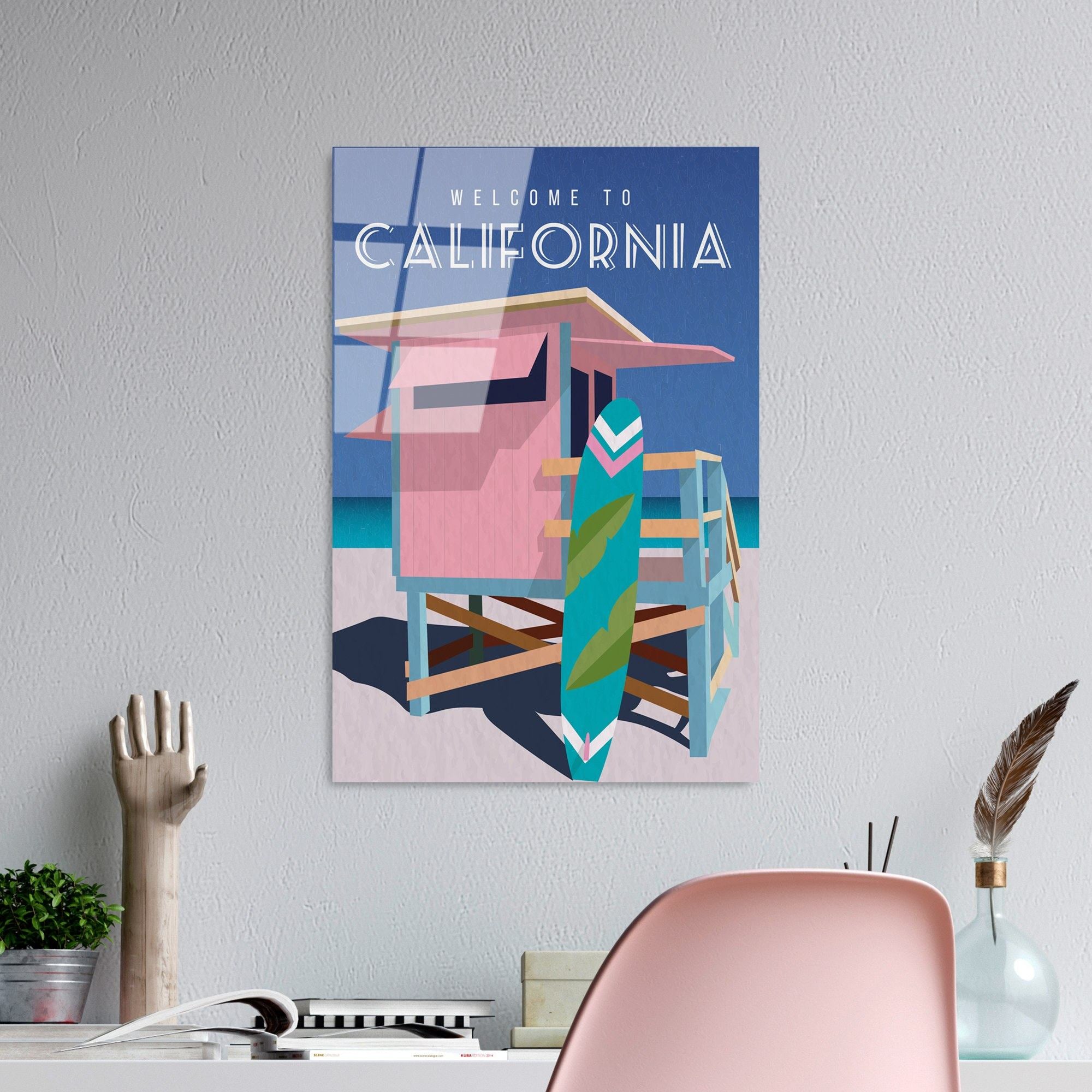 Quadro Decorativo em Vidro 100% Temperado UV-1013, Multicolor, 30x45 cm (4 mm)