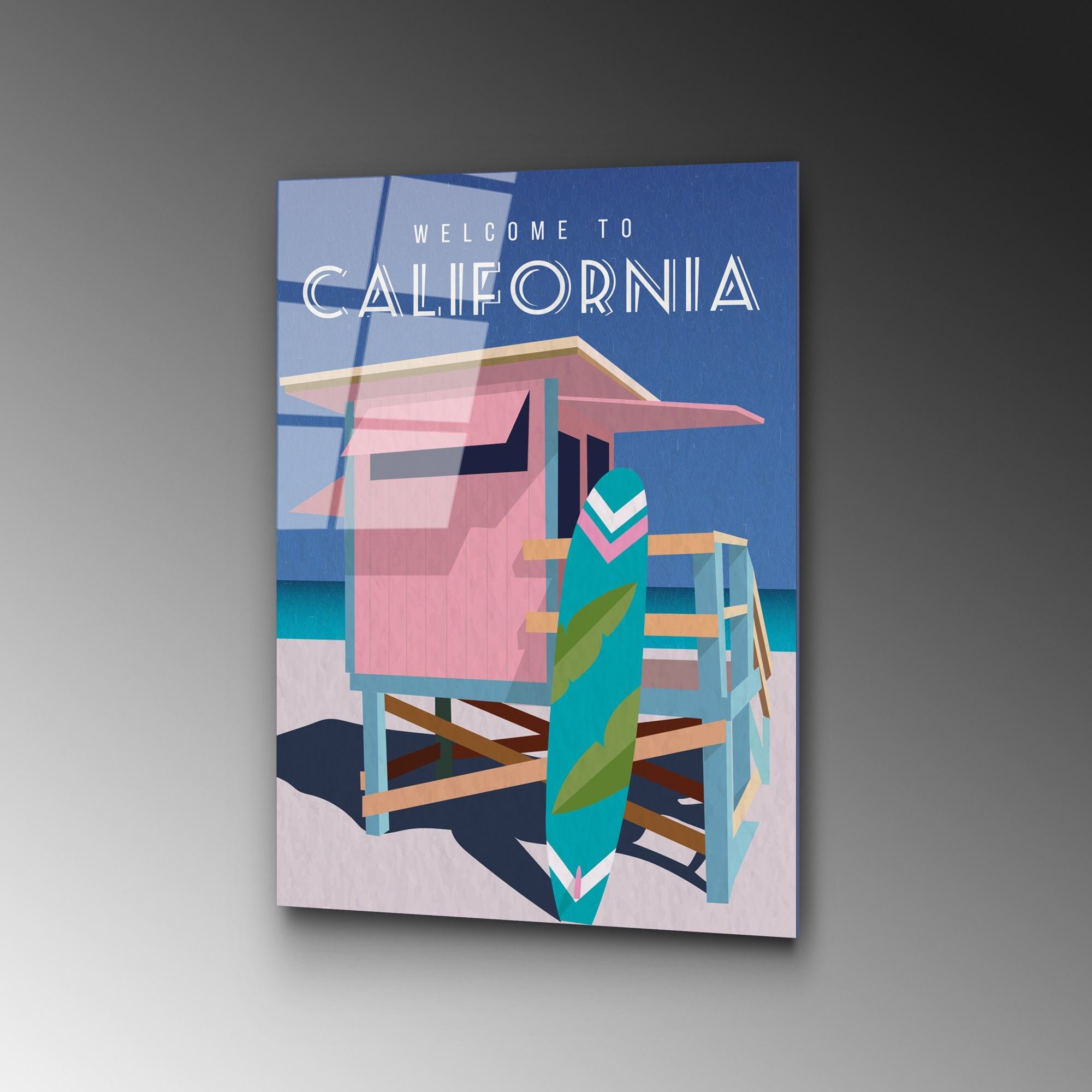 Quadro Decorativo em Vidro 100% Temperado UV-1013, Multicolor, 30x45 cm (4 mm)