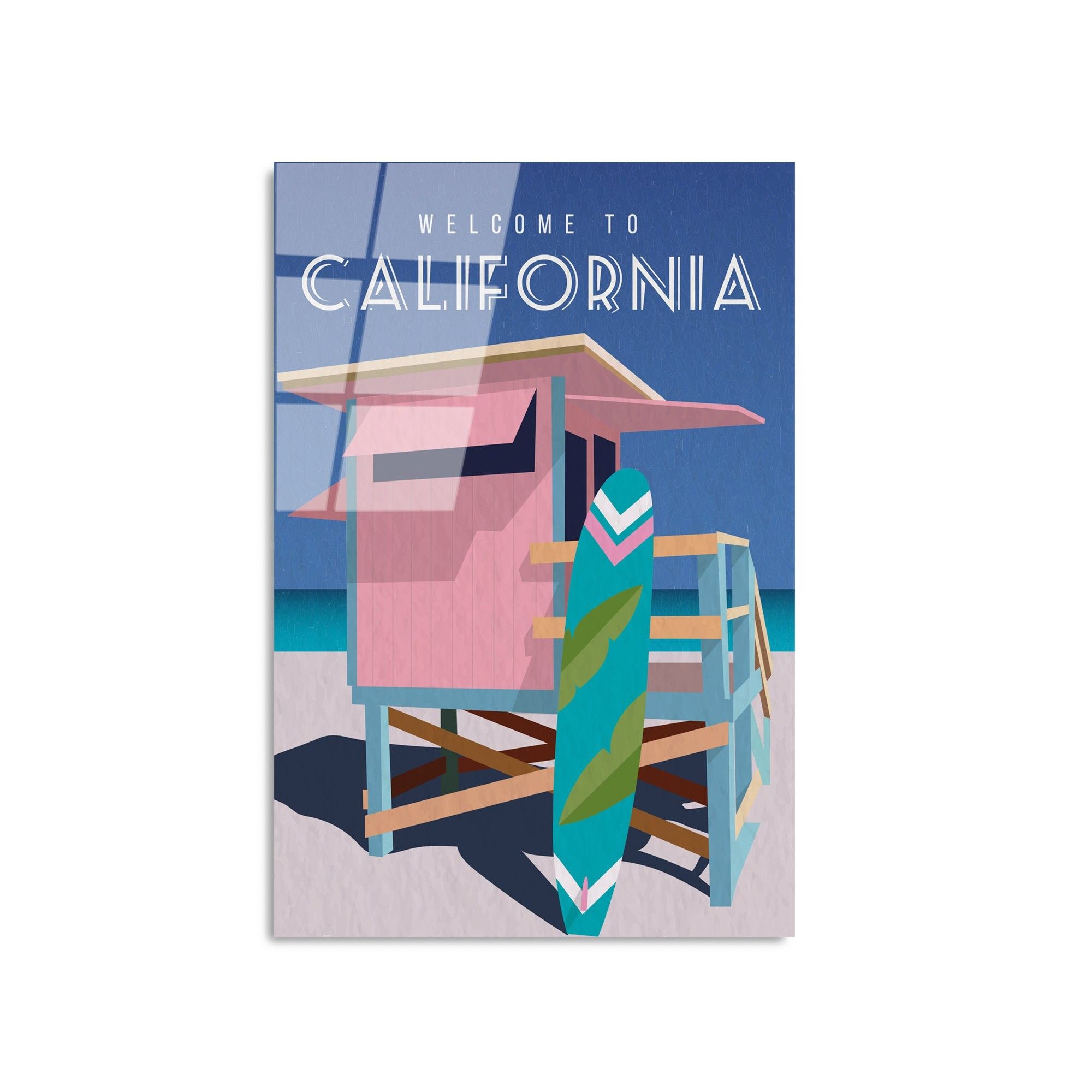 Quadro Decorativo em Vidro 100% Temperado UV-1013, Multicolor, 30x45 cm (4 mm)