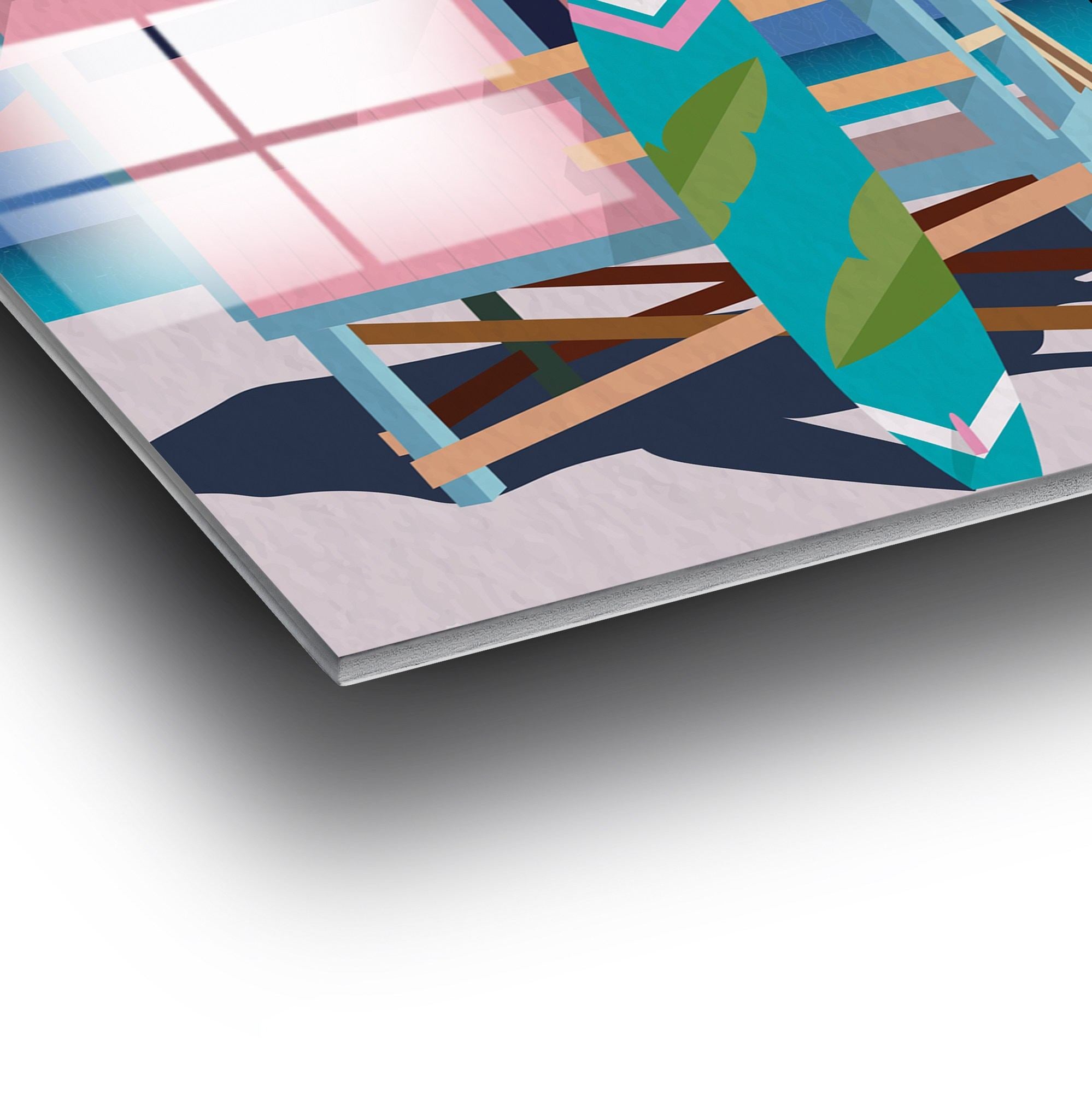 Quadro Decorativo em Vidro 100% Temperado UV-1013, Multicolor, 30x45 cm (4 mm)