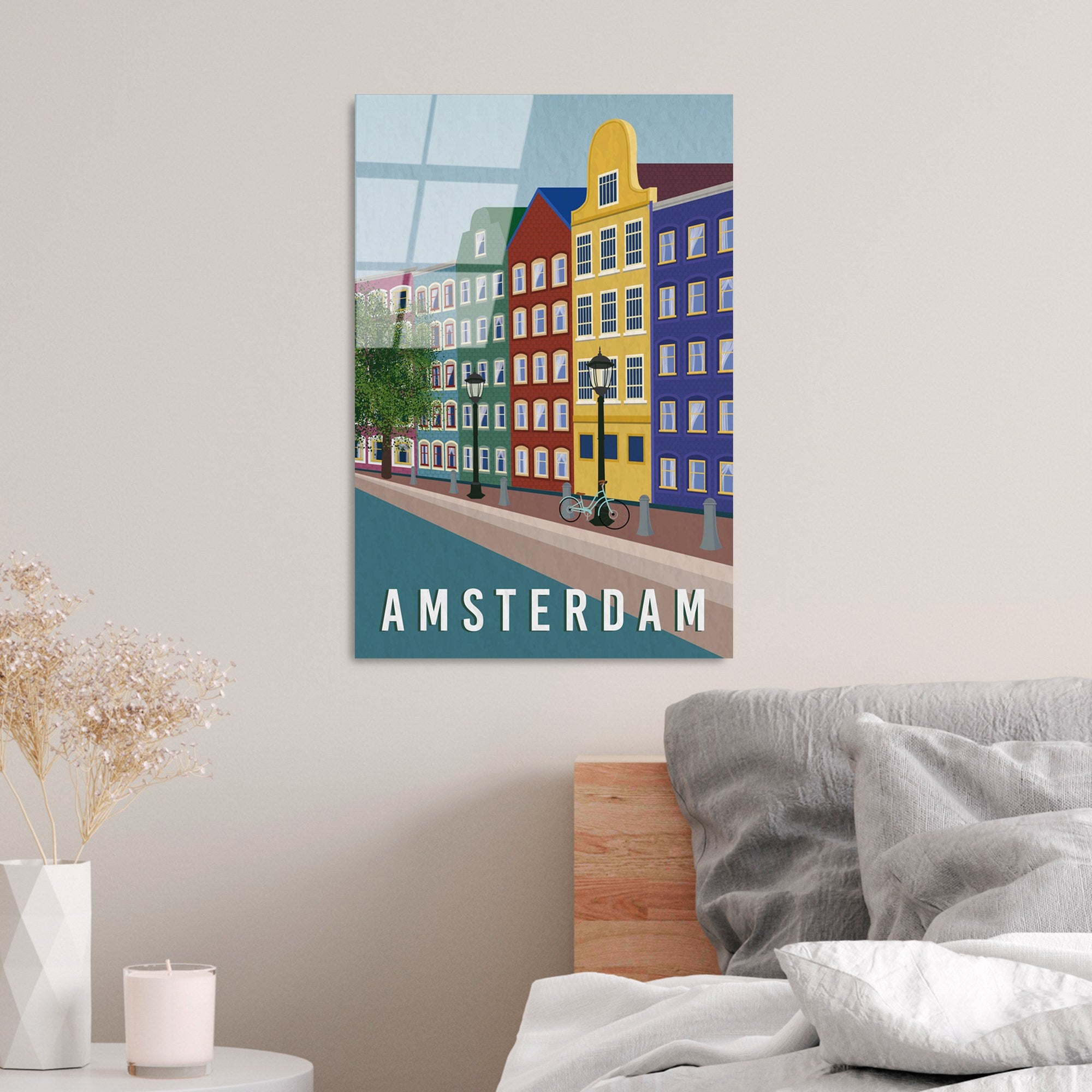 Quadro Decorativo em Vidro Temperado UV-1015, Multicolor, 30 x 45 cm, 4 mm