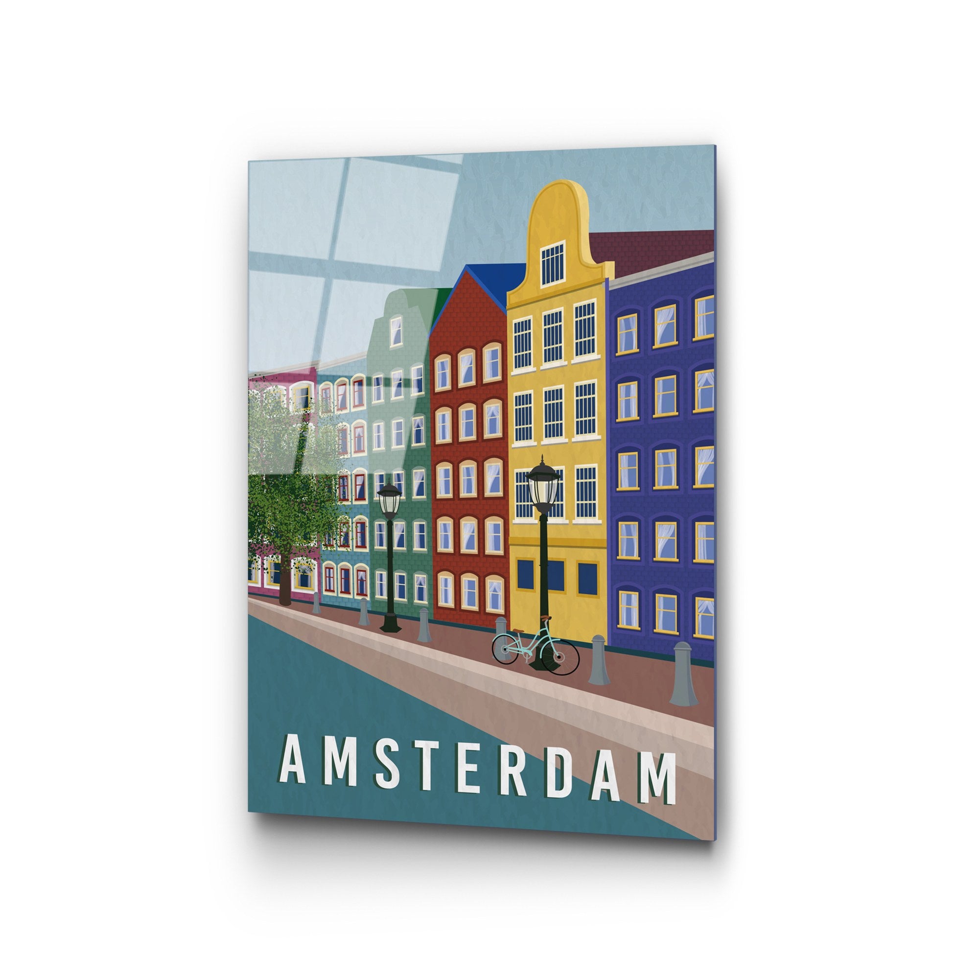 Quadro Decorativo em Vidro Temperado UV-1015, Multicolor, 30 x 45 cm, 4 mm