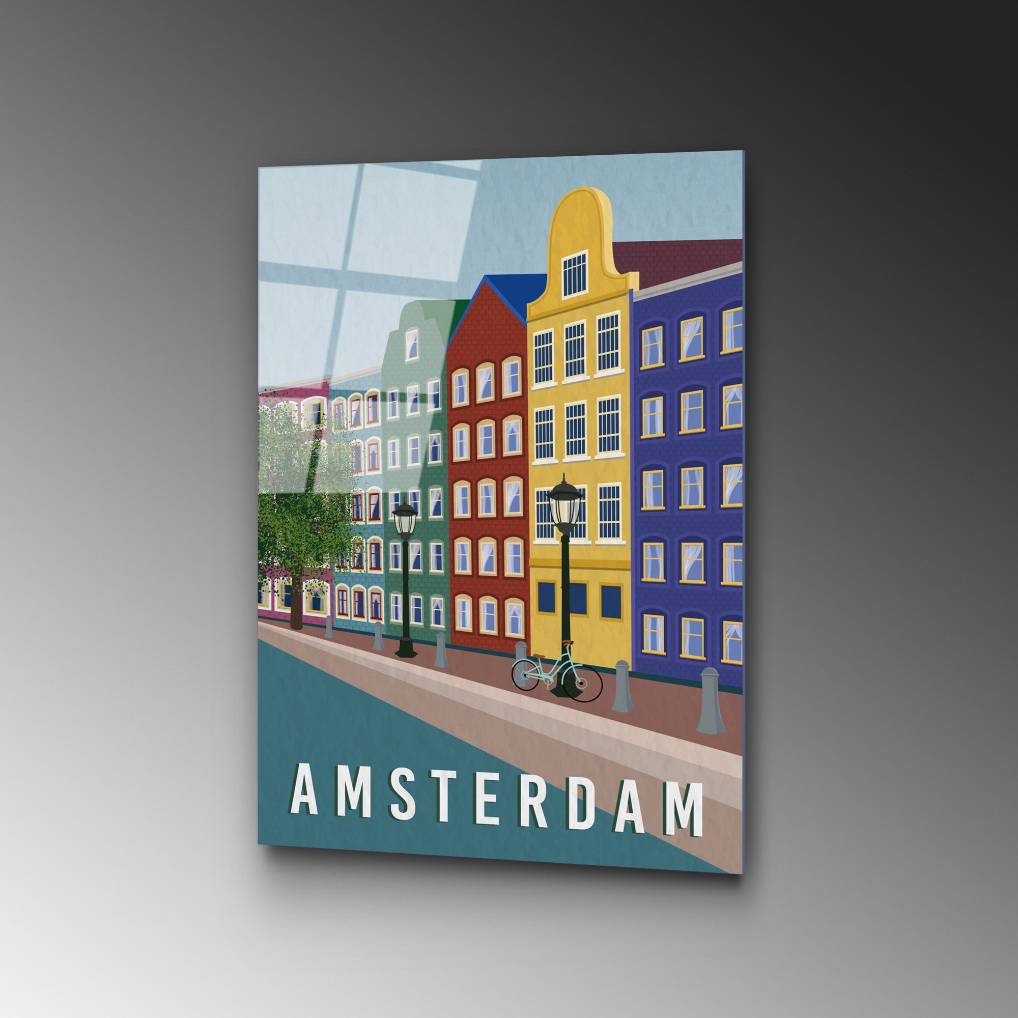 Quadro Decorativo em Vidro Temperado UV-1015, Multicolor, 30 x 45 cm, 4 mm