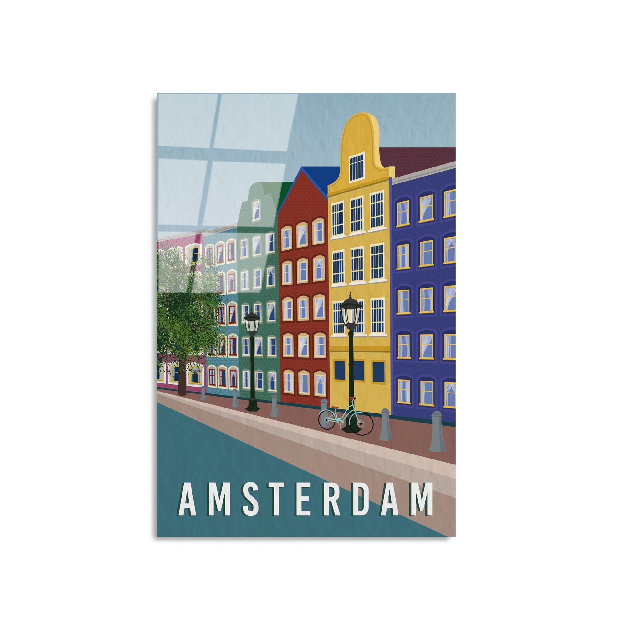 Quadro Decorativo em Vidro Temperado UV-1015, Multicolor, 30 x 45 cm, 4 mm