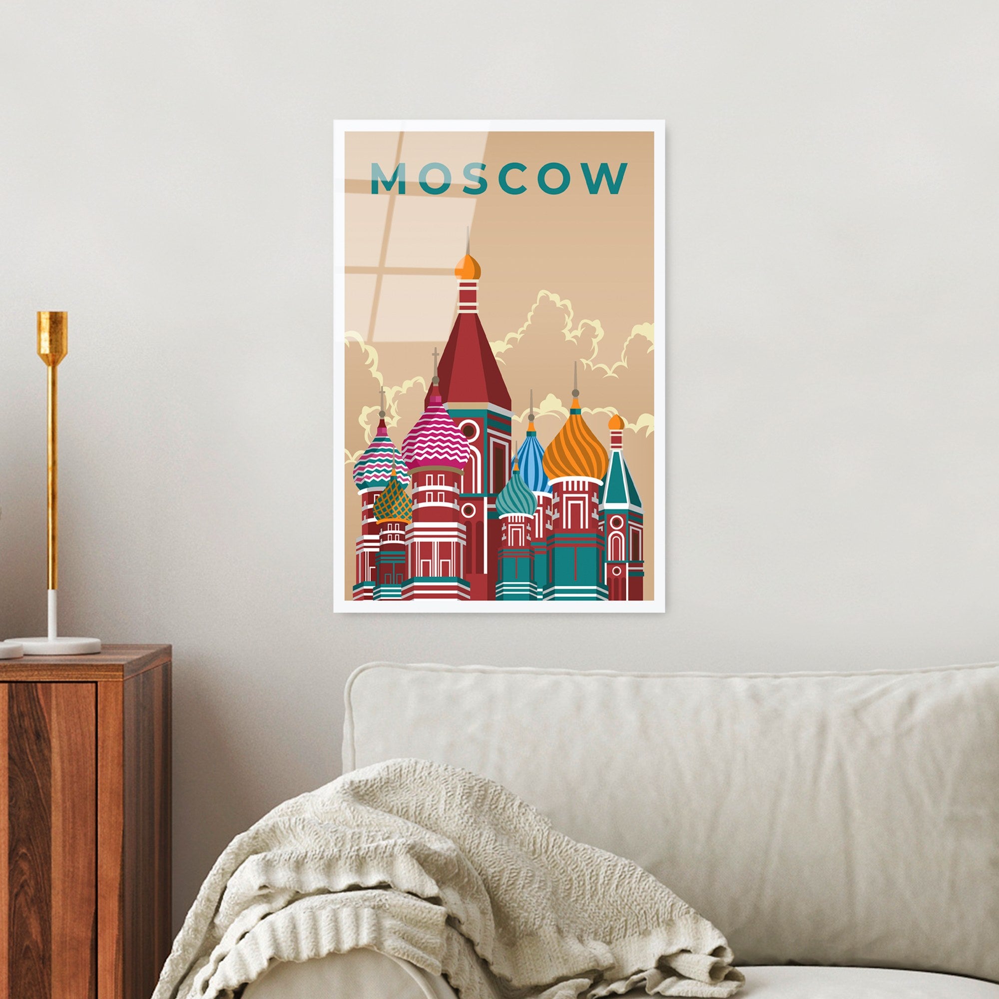 Quadro Decorativo em Vidro Temperado UV-1017, Multicolorido, 30 x 45 cm (4 mm)