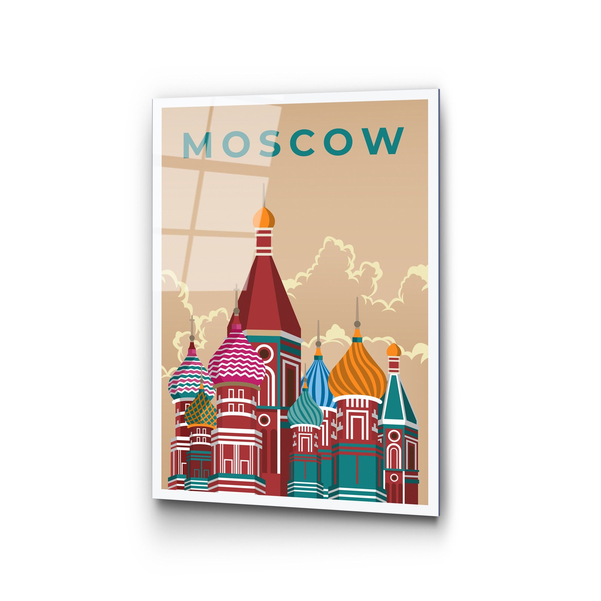 Quadro Decorativo em Vidro Temperado UV-1017, Multicolorido, 30 x 45 cm (4 mm)