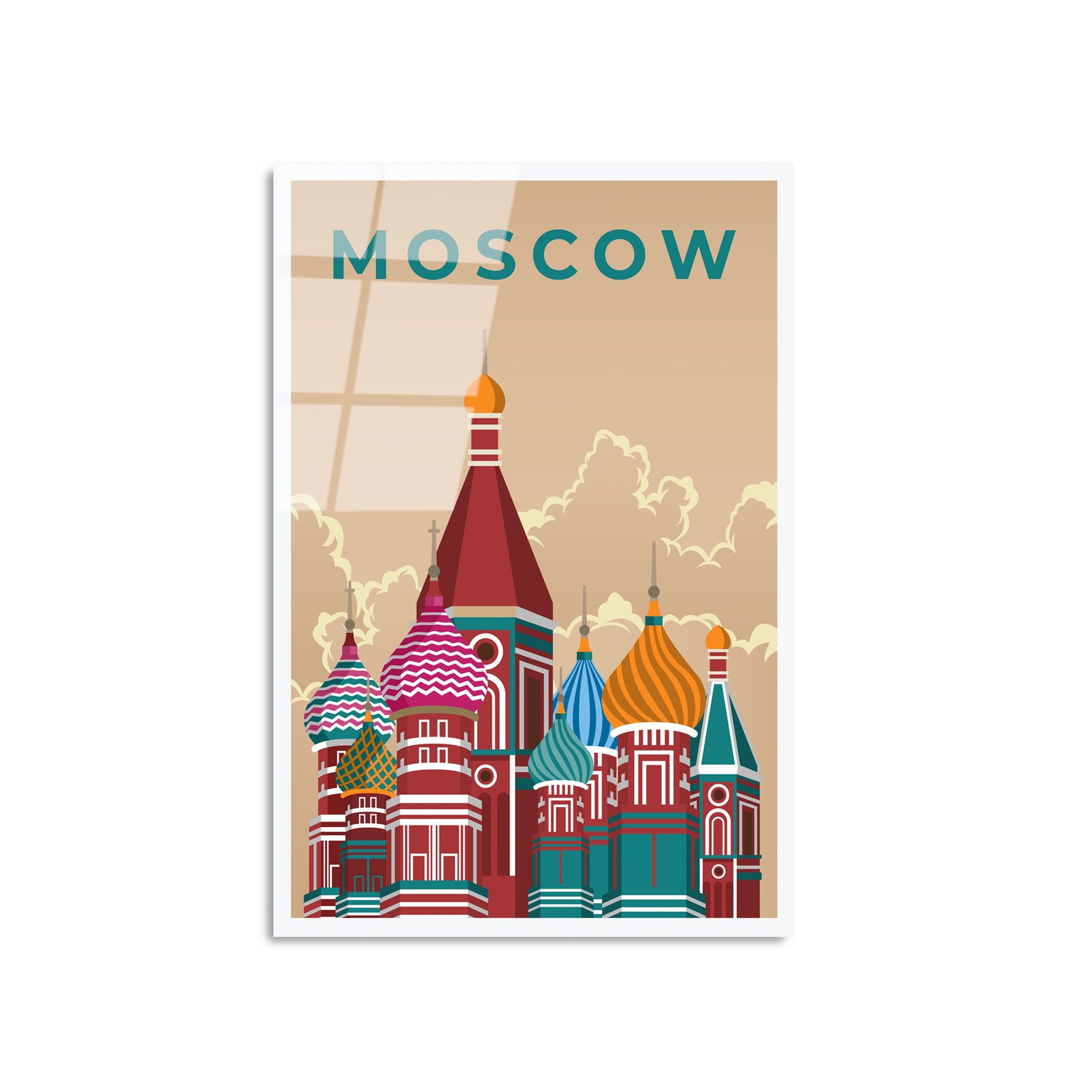 Quadro Decorativo em Vidro Temperado UV-1017, Multicolorido, 30 x 45 cm (4 mm)