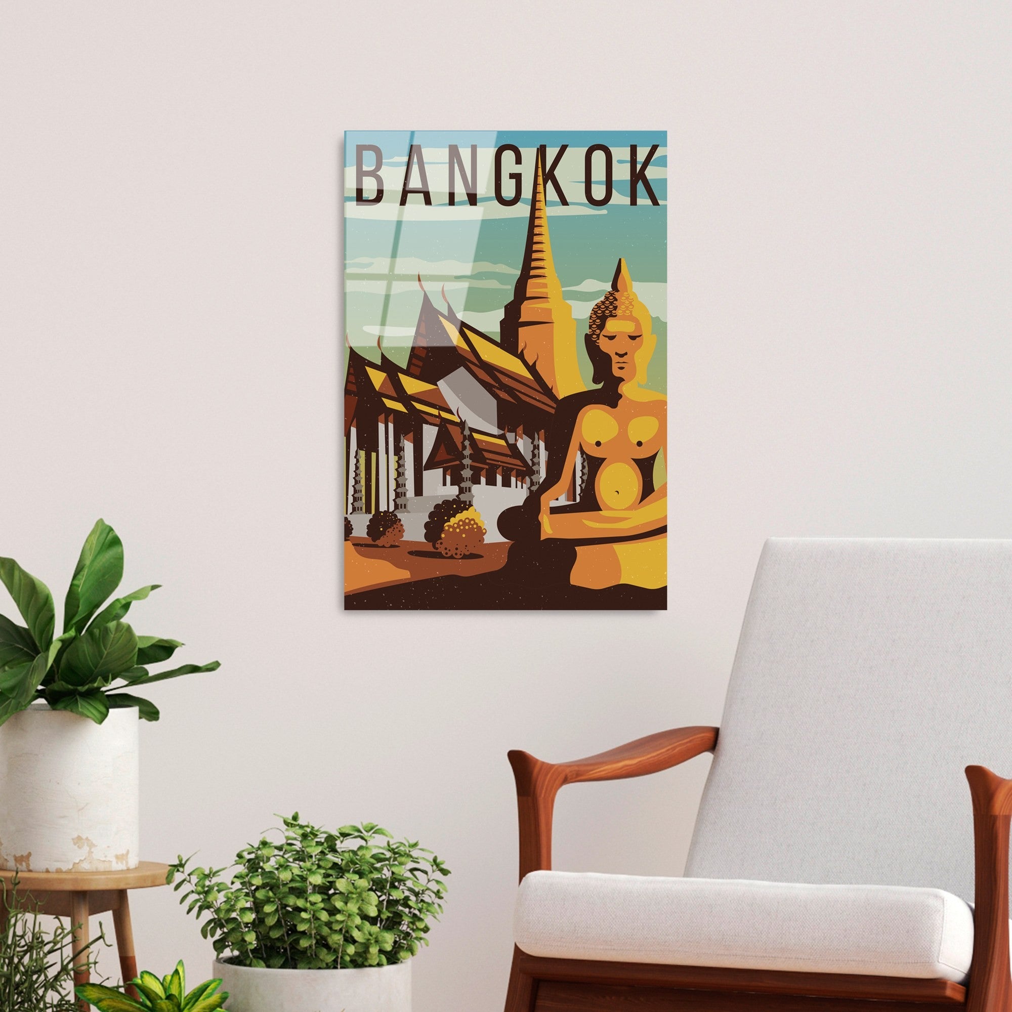 Quadro Decorativo em Vidro Temperado 4 mm UV-1018, Multicor, 30 x 45 cm (123BZM2513)