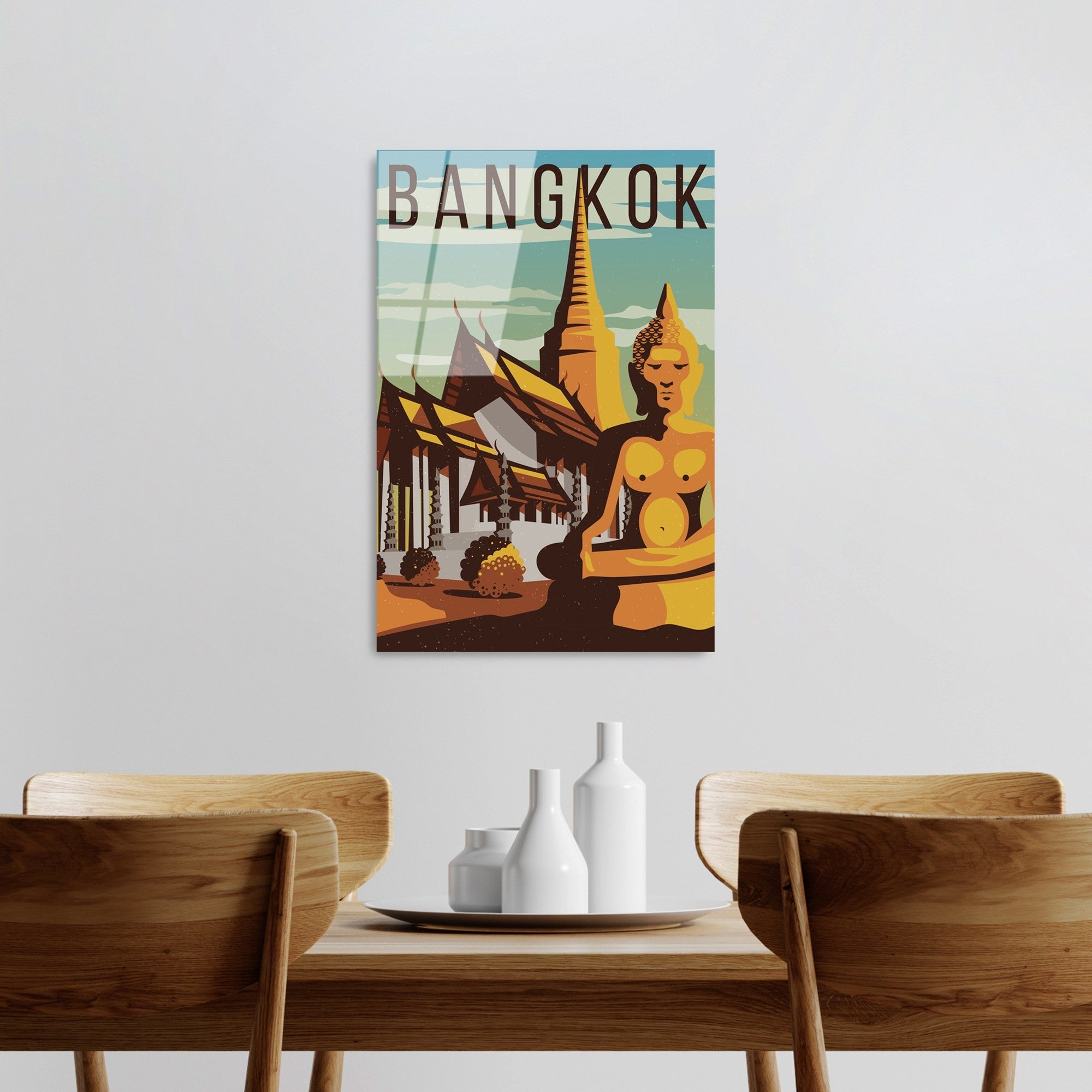 Quadro Decorativo em Vidro Temperado 4 mm UV-1018, Multicor, 30 x 45 cm (123BZM2513)