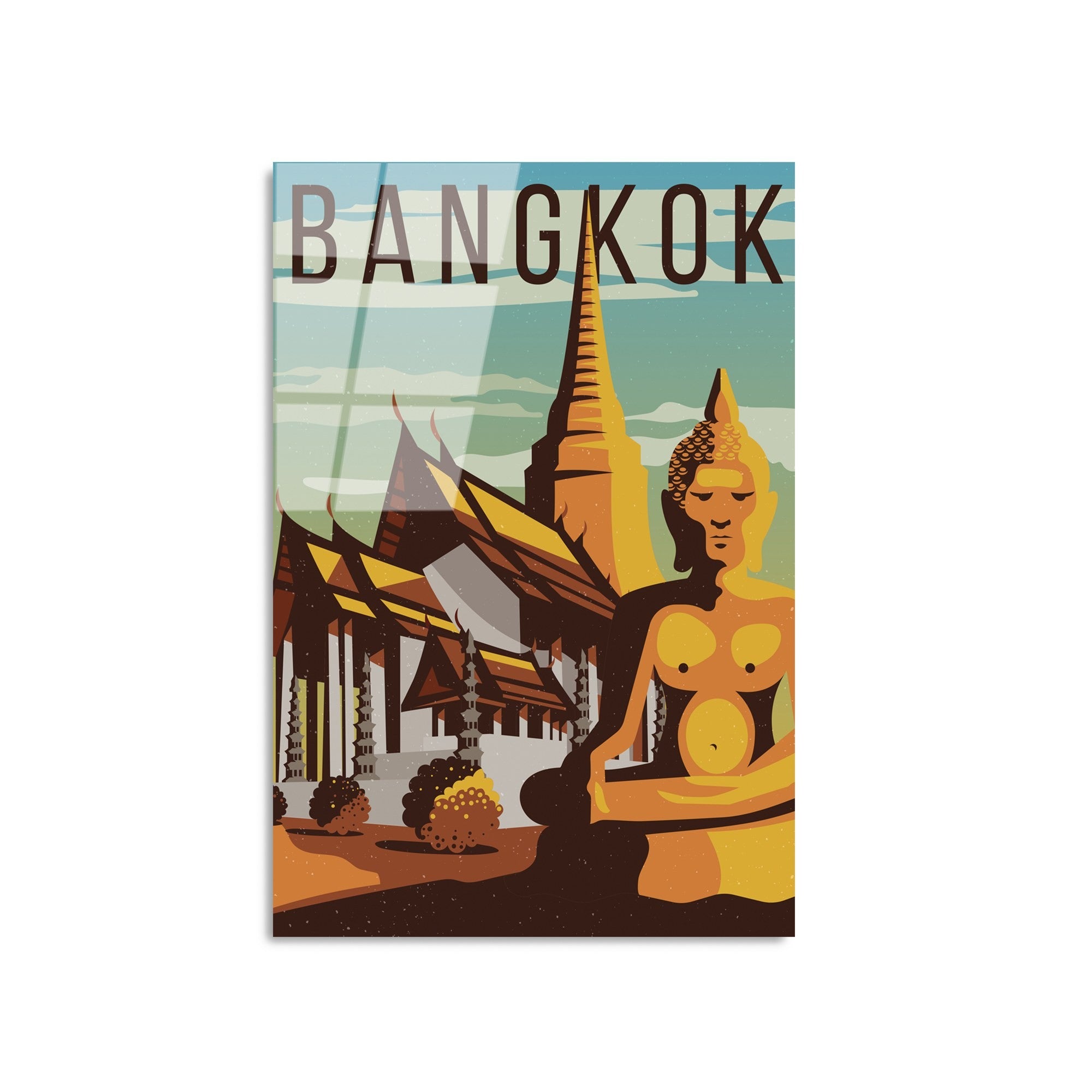 Quadro Decorativo em Vidro Temperado 4 mm UV-1018, Multicor, 30 x 45 cm (123BZM2513)