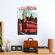 Quadro Decorativo 100% Vidro Temperado UV-1020, Multicolor, 30 x 45 cm (4 mm)