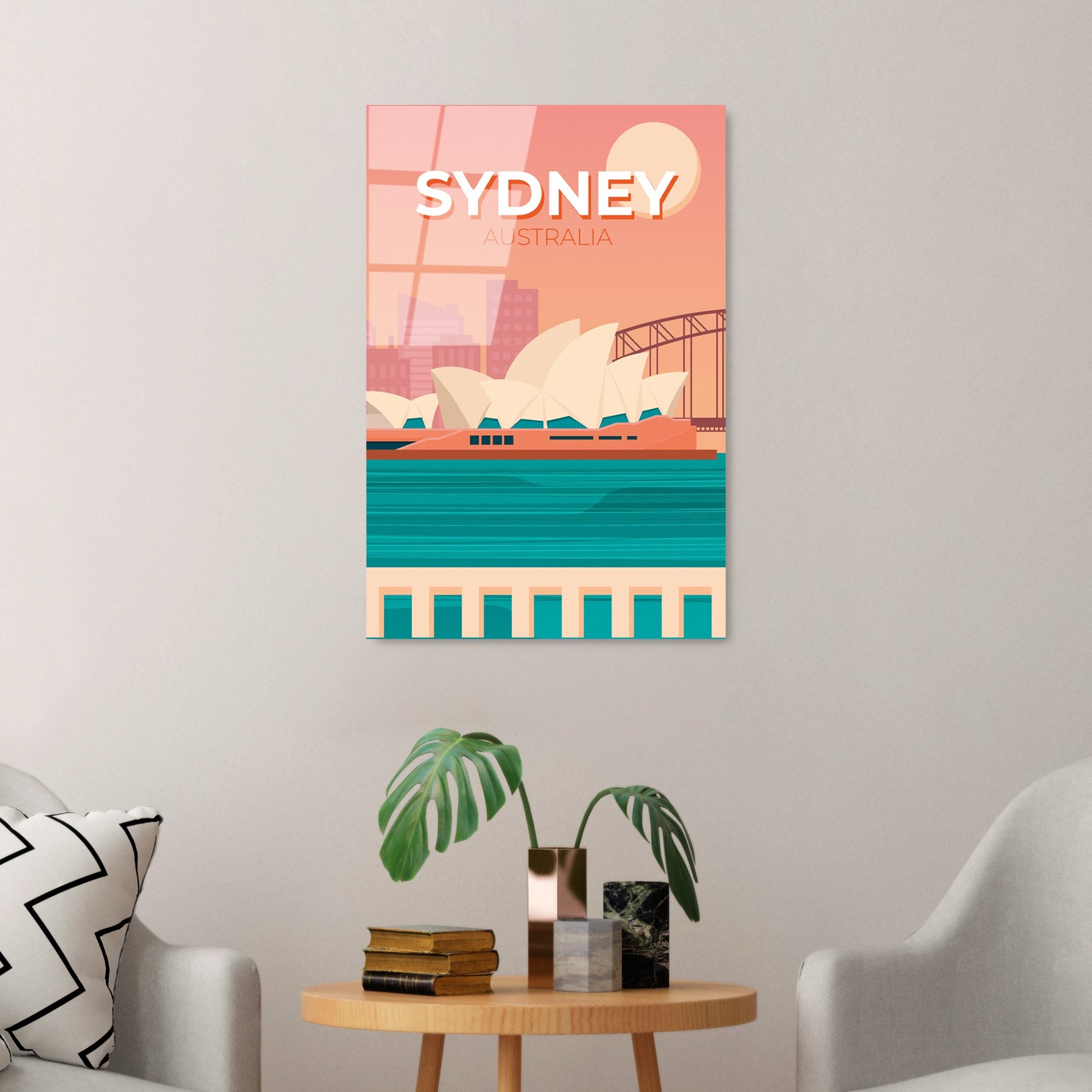 Quadro Decorativo em Vidro Temperado UV-1021 (30 x 45 cm) - Multicolor, 4 mm