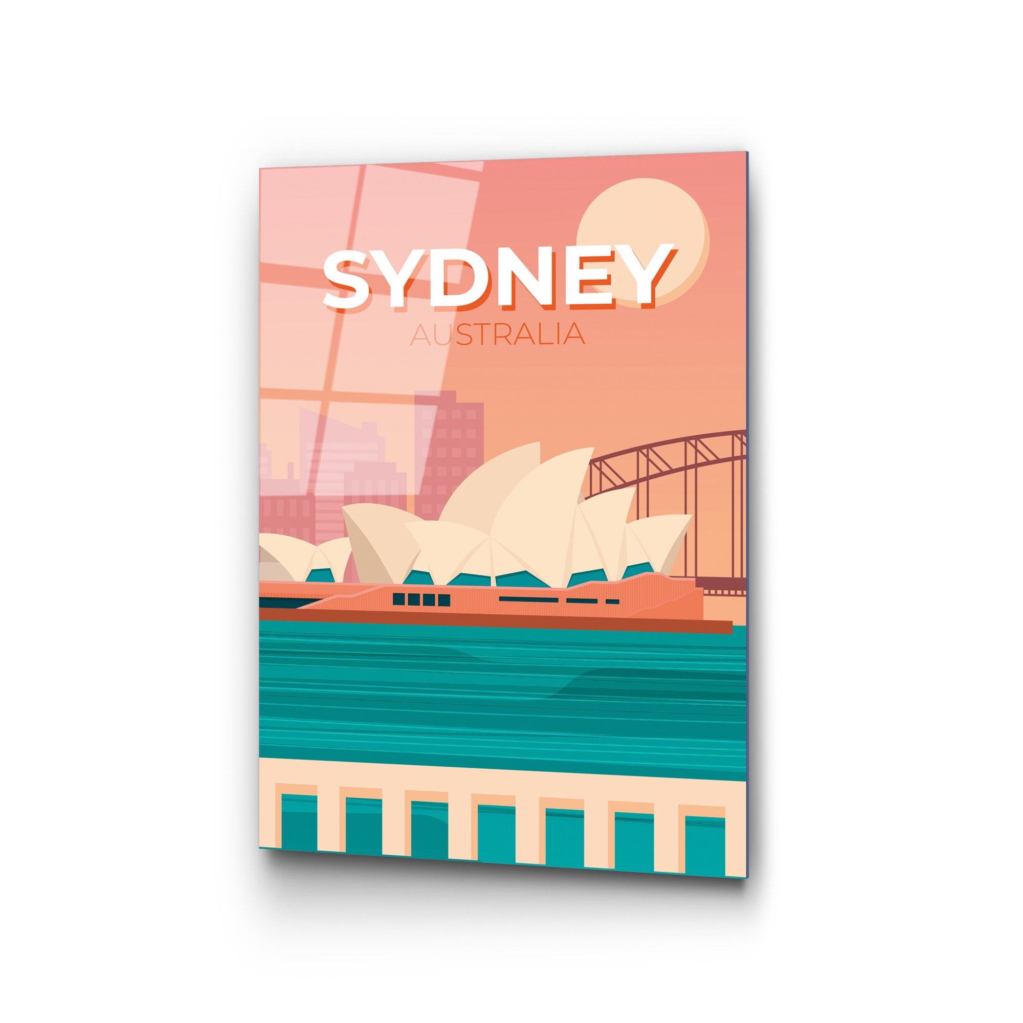 Quadro Decorativo em Vidro Temperado UV-1021 (30 x 45 cm) - Multicolor, 4 mm